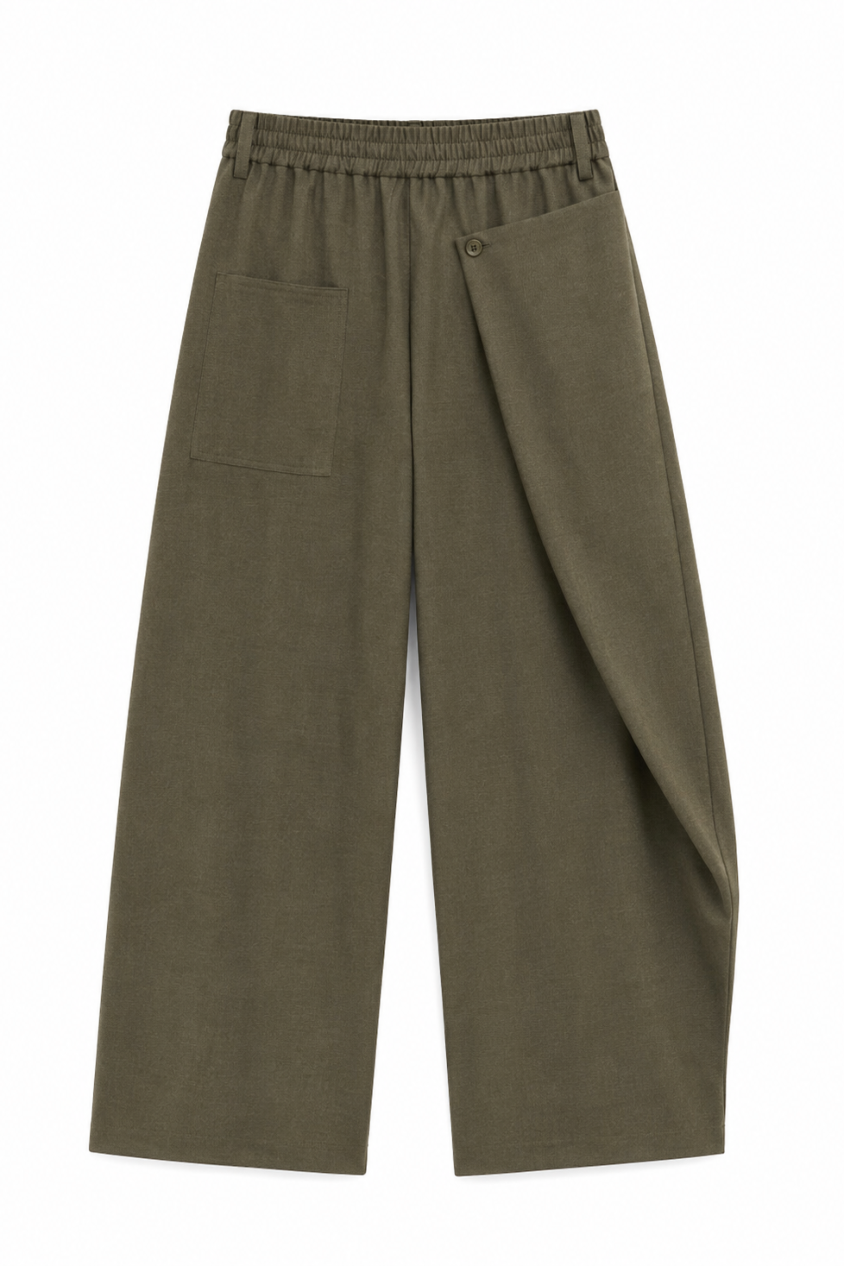Cozy Flannel Side Drape Pant