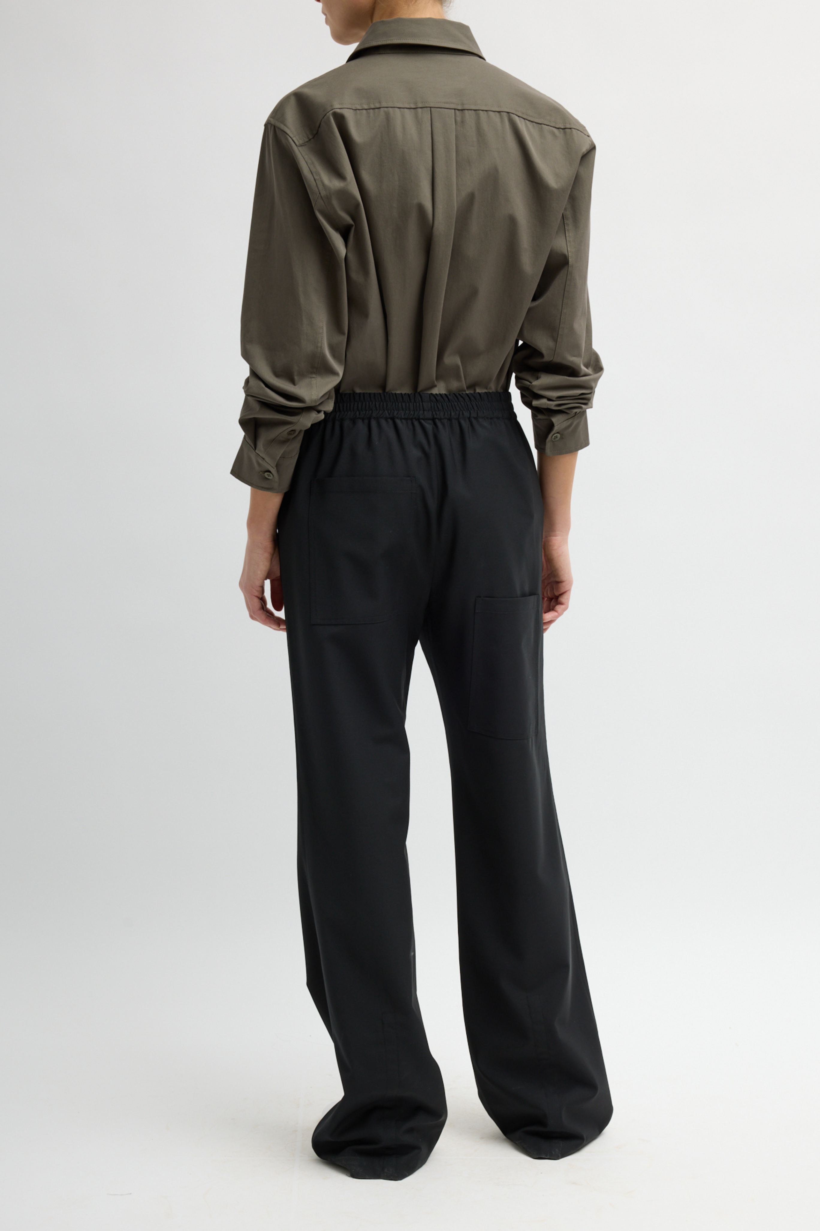 Tropical Wool Charles Trouser - Black