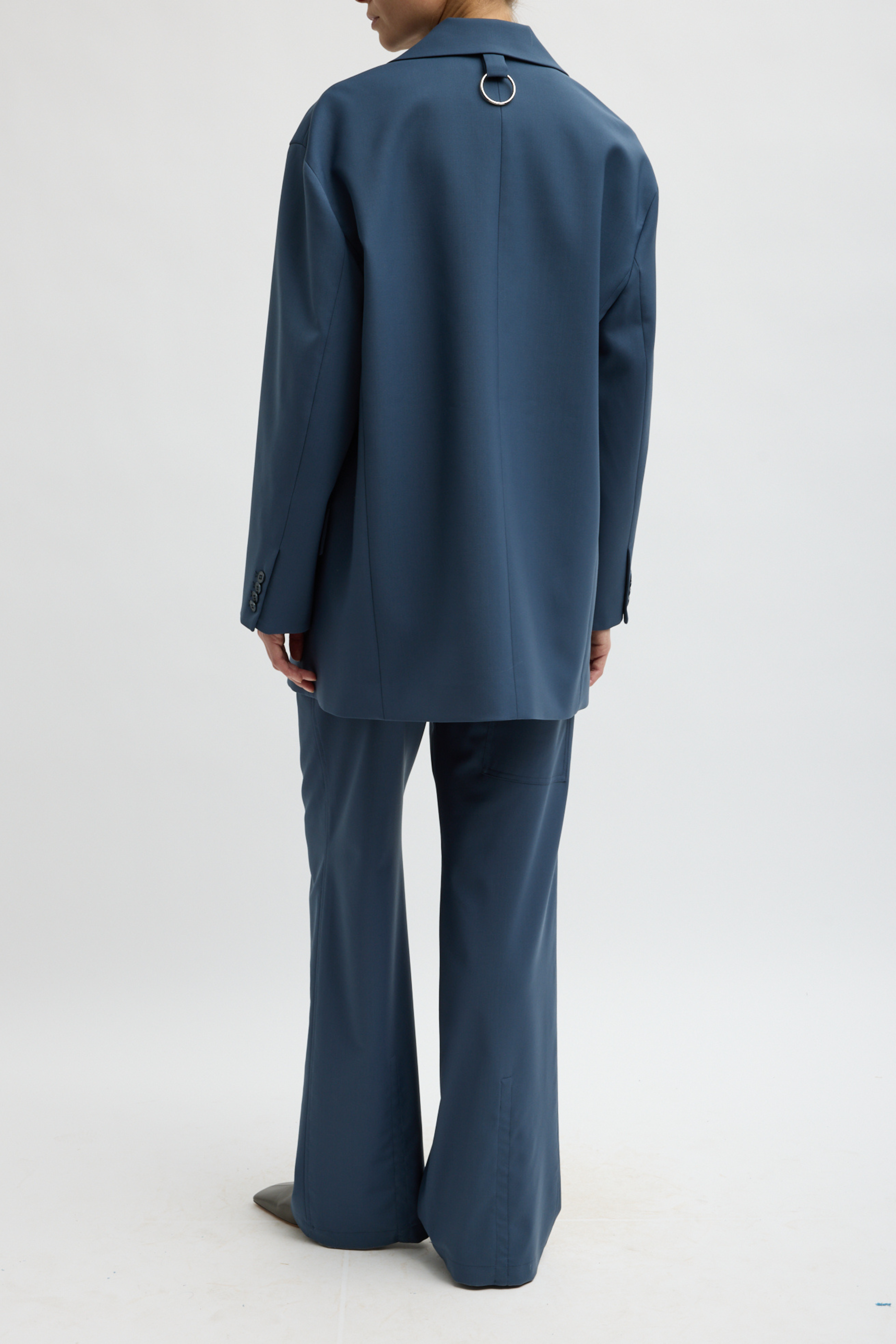 Tropical Wool Liam Blazer - Blue Fog
