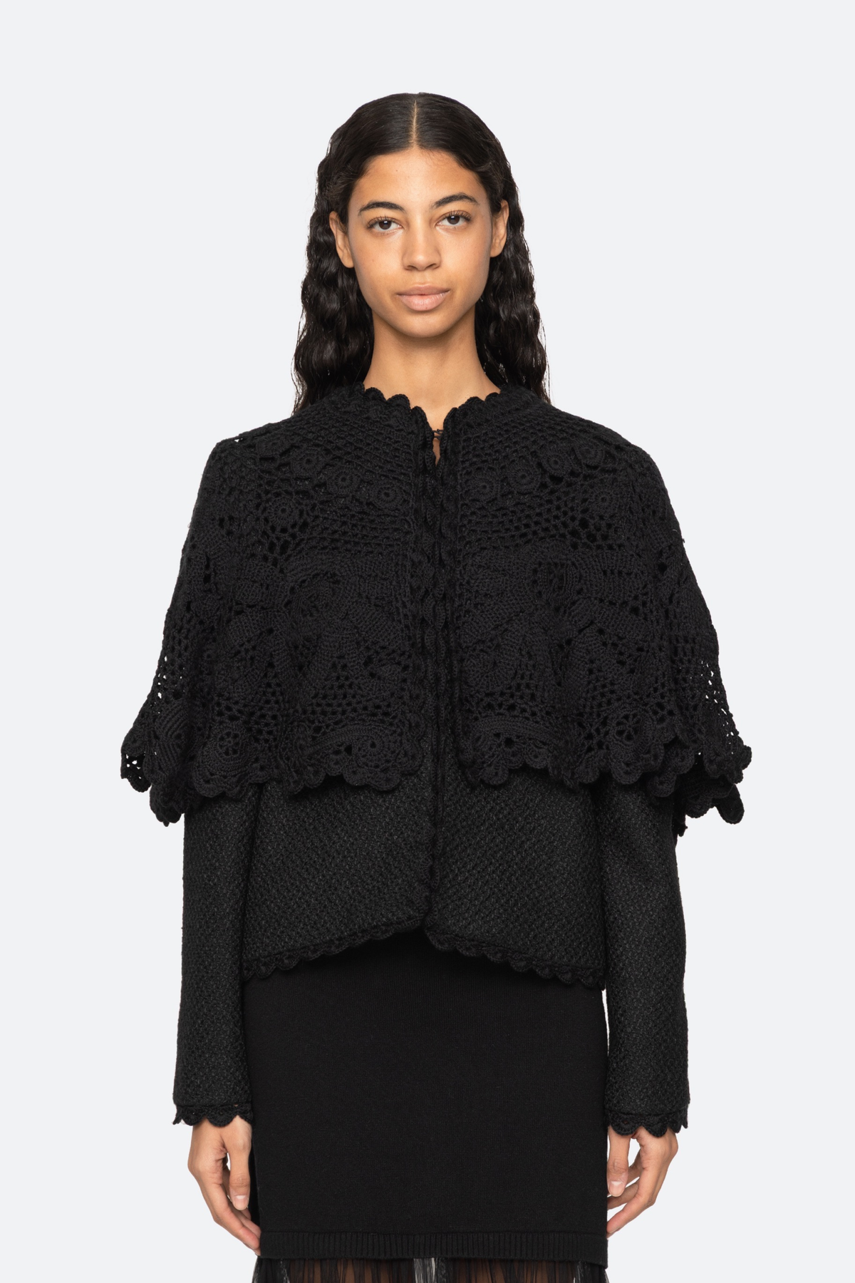Wright Knit Cape Jacket