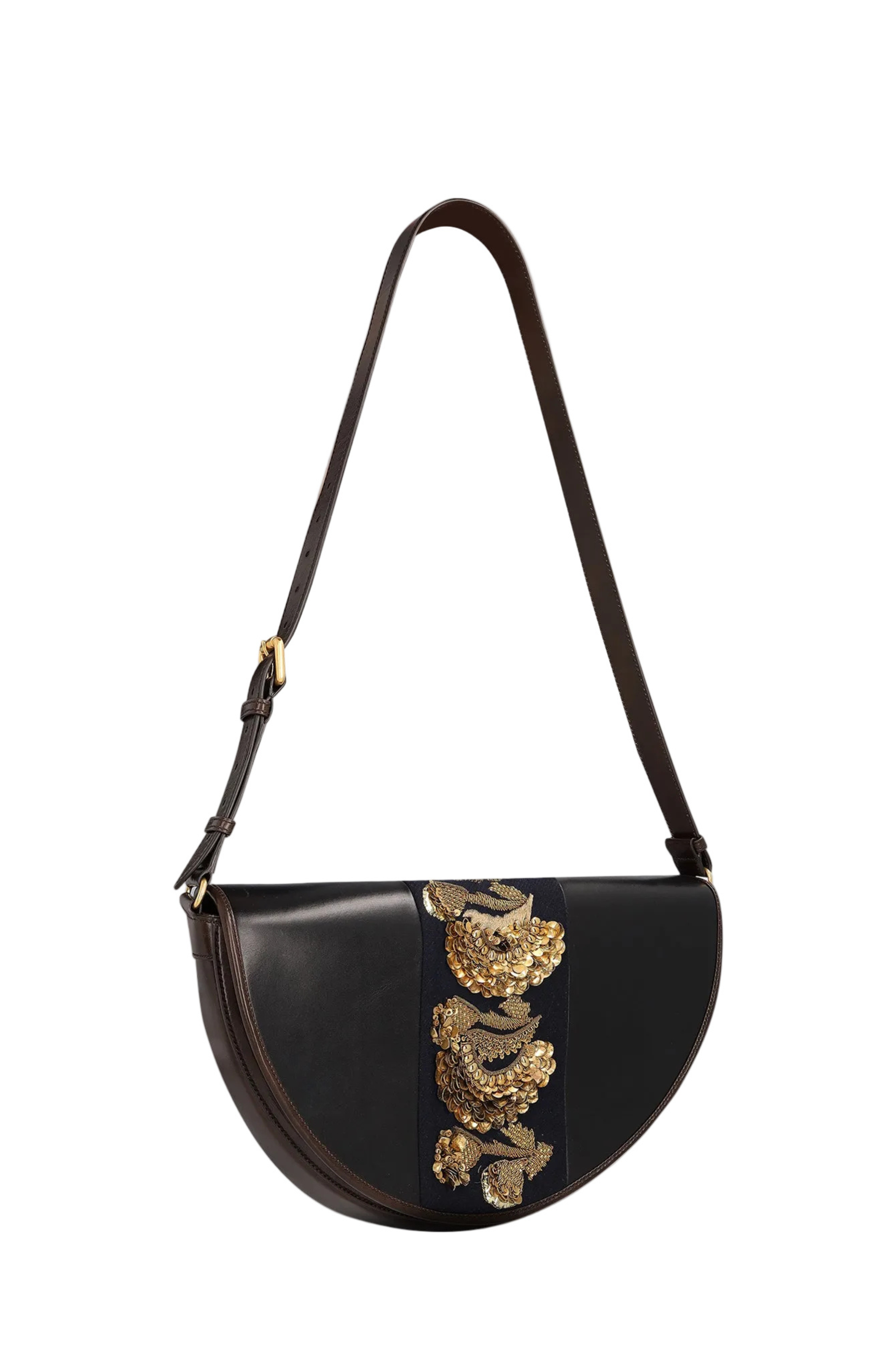 Arc Embellished Bag - Navy