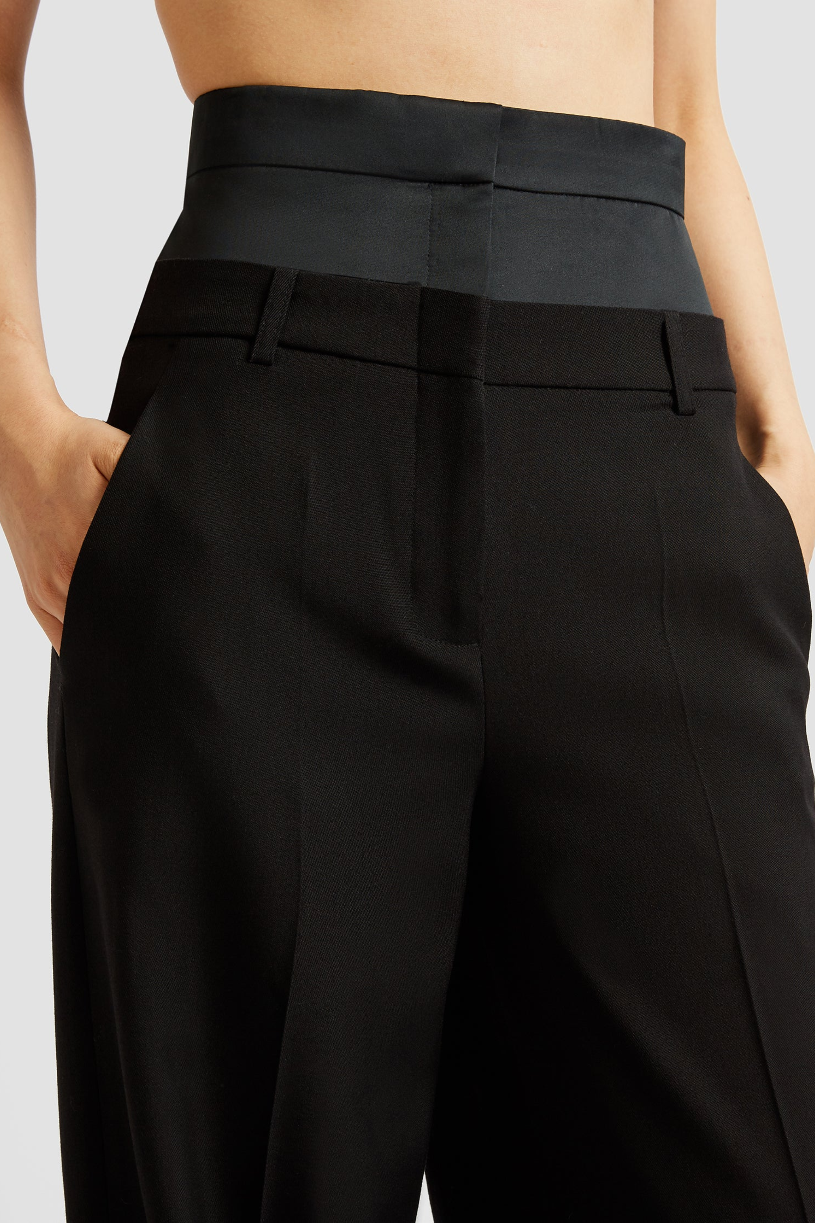 Grain De Poudre Wide Leg Trouser