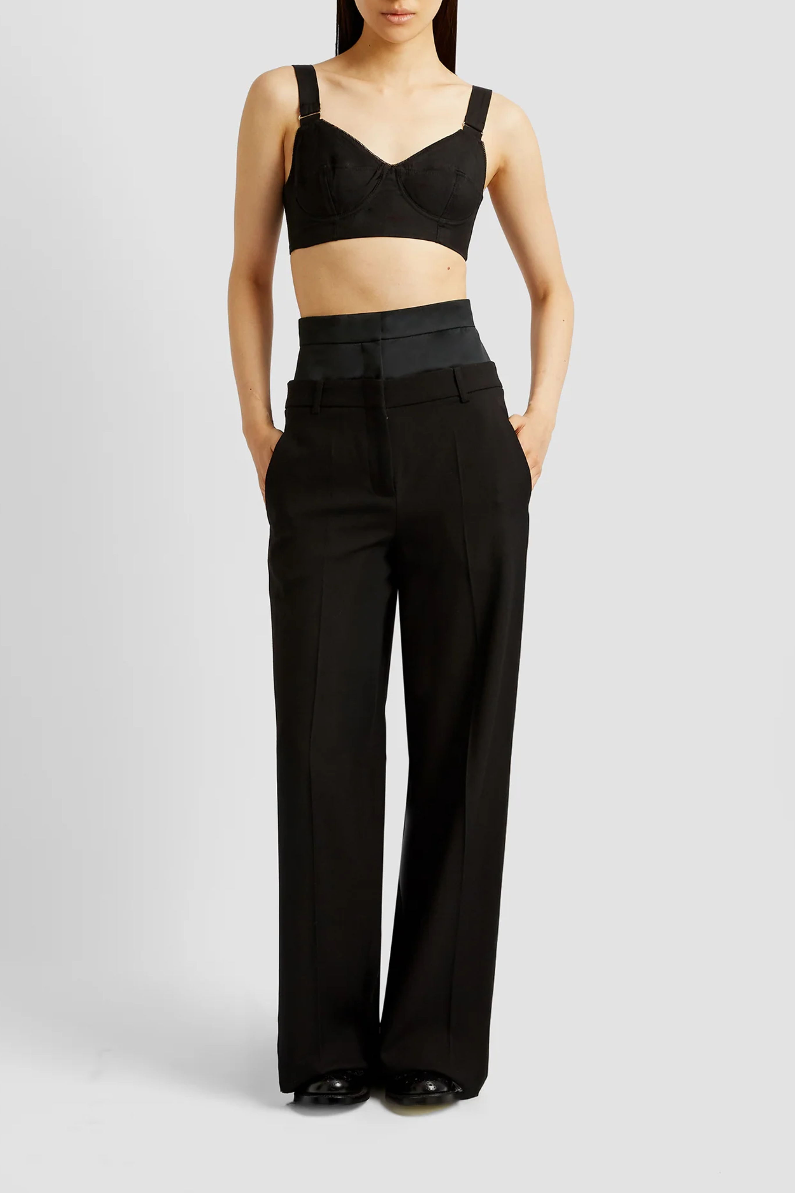 Grain De Poudre Wide Leg Trouser