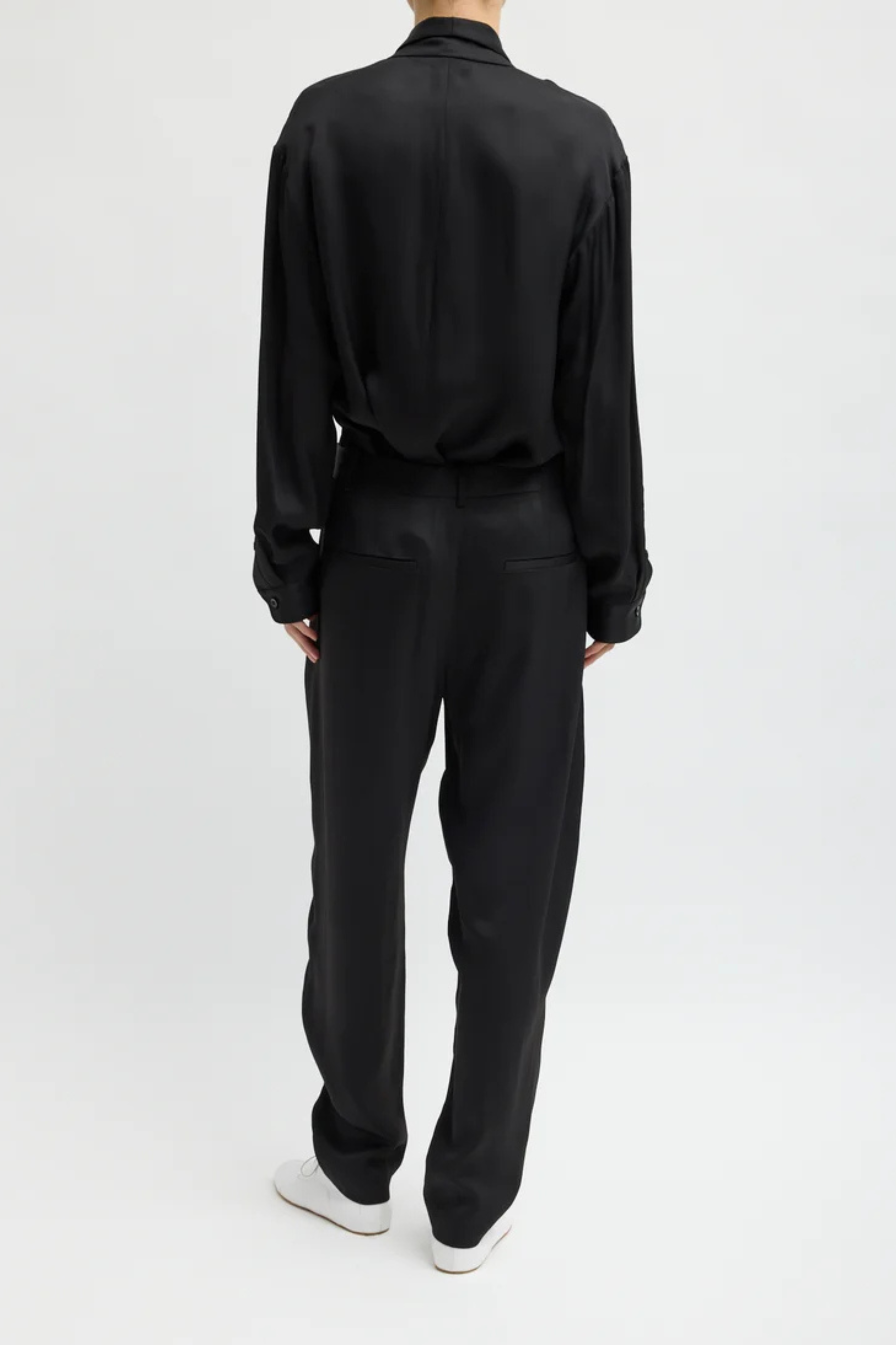 Eco Acetate Viscose Grace Trouser - Black