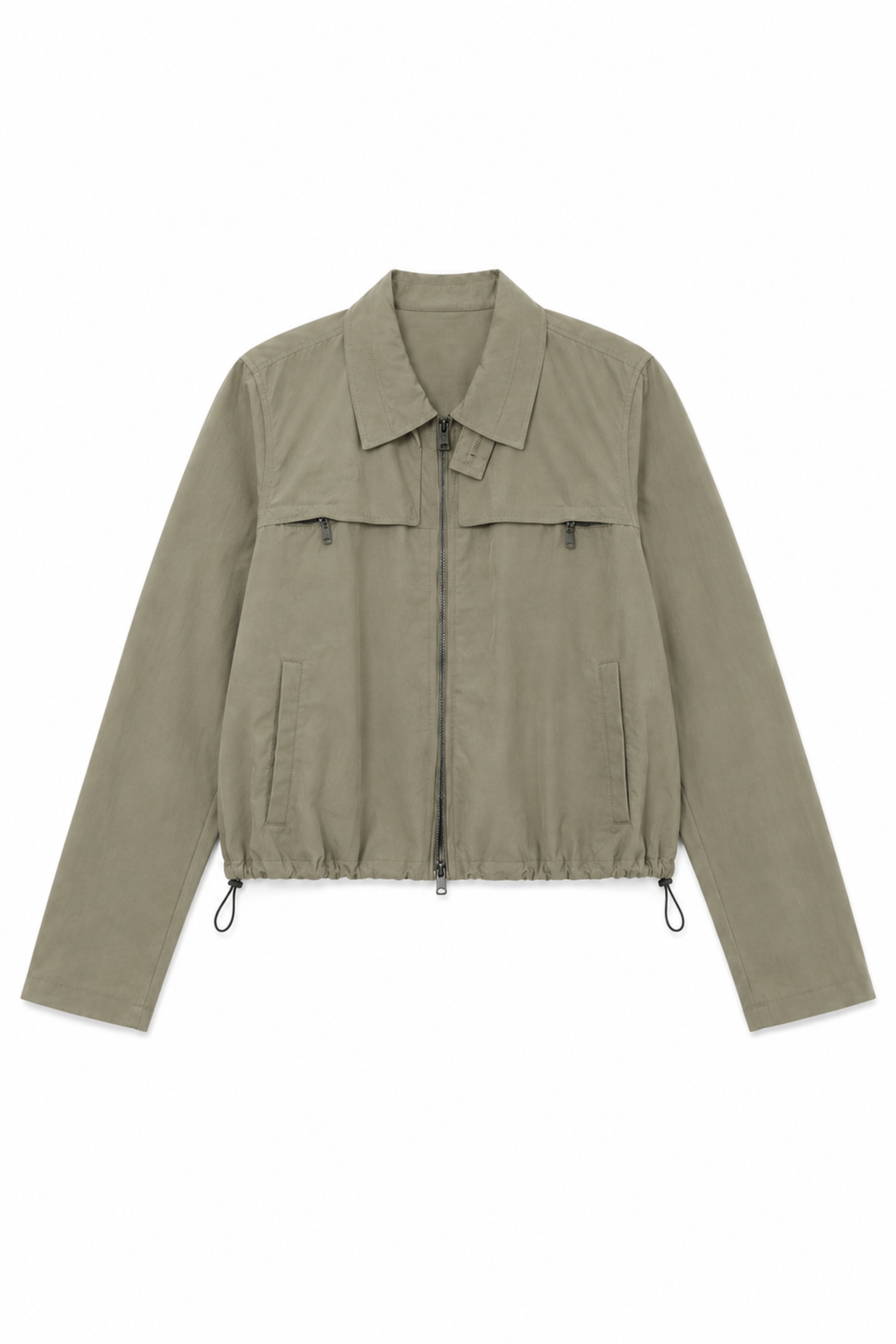 Techy Twill Trapeze Anorak Bomber - Dark Hazelnut