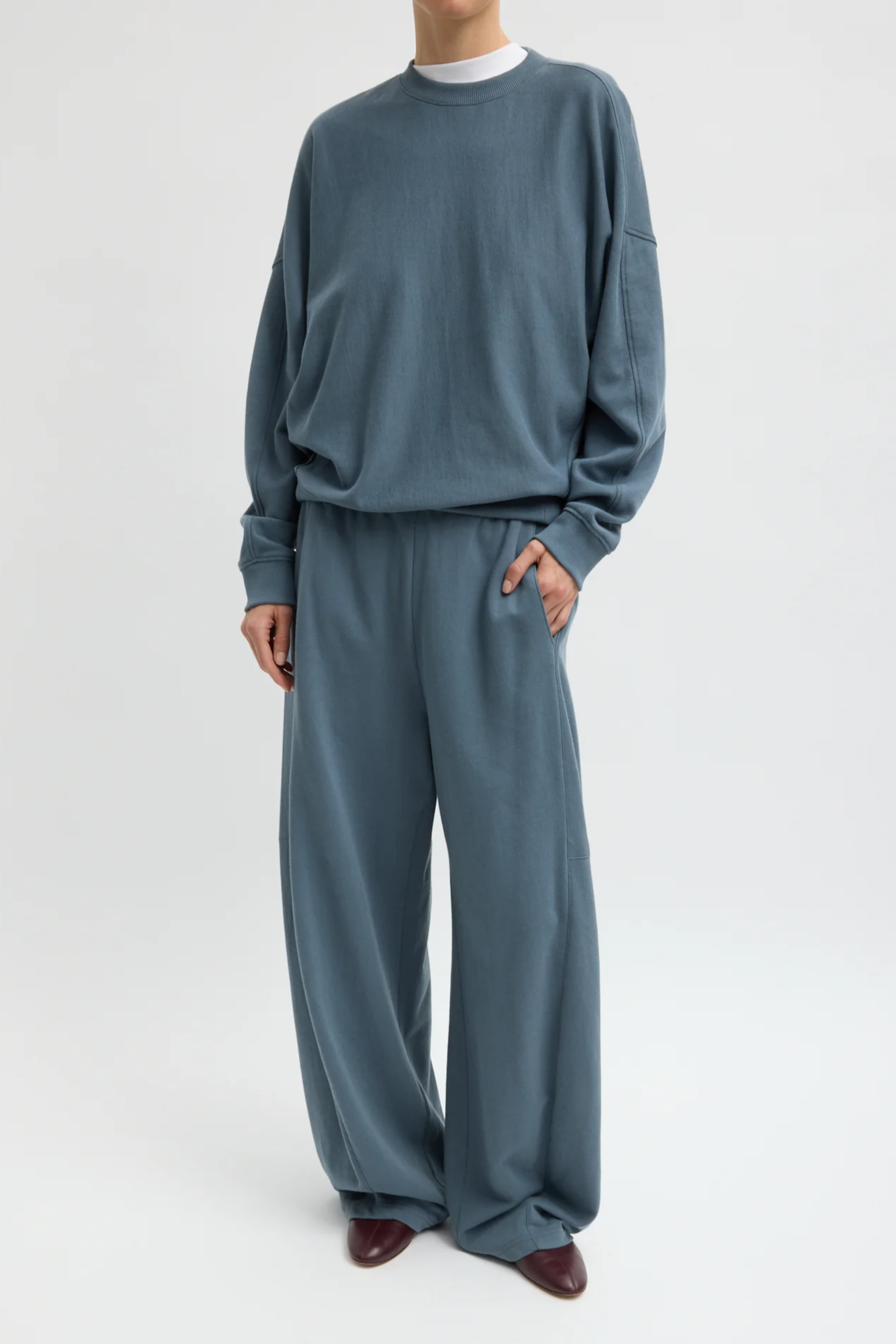 Light Weight Sweatshirting Winslow Pant - Blue Grey
