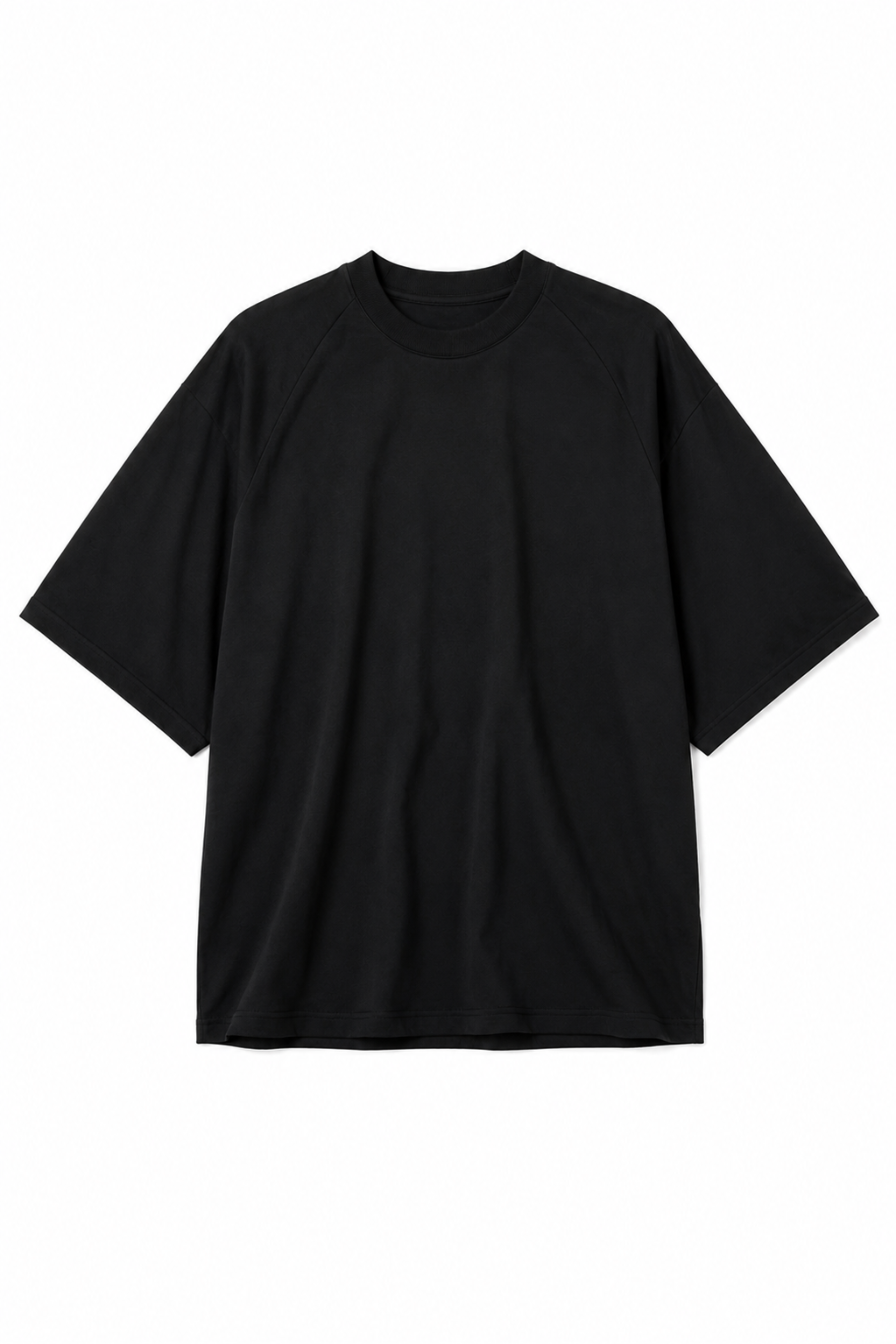 Feather Weight Viscose Neoprene Baseball Shirt - Black