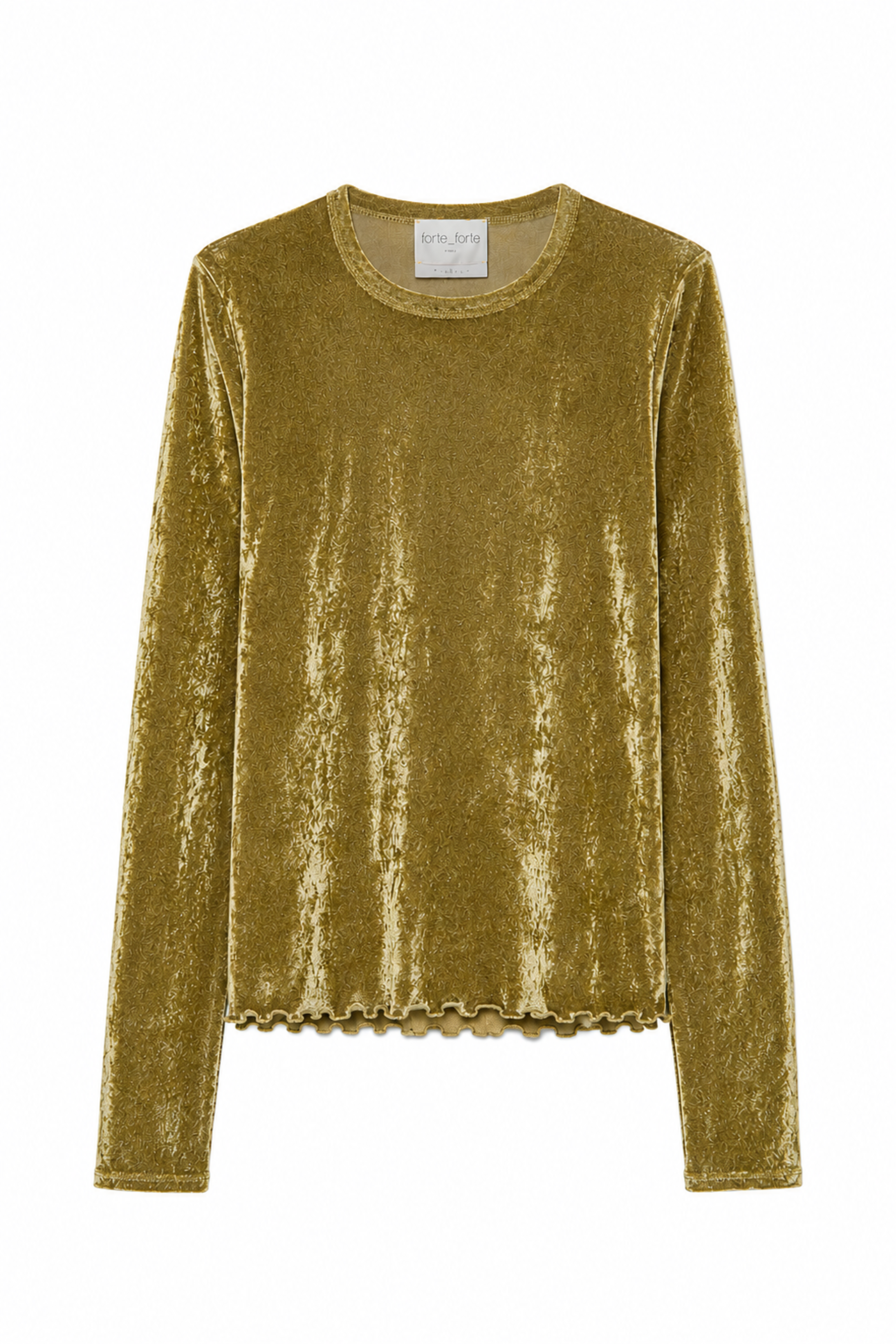 Flocked Stretch Tulle T-Shirt