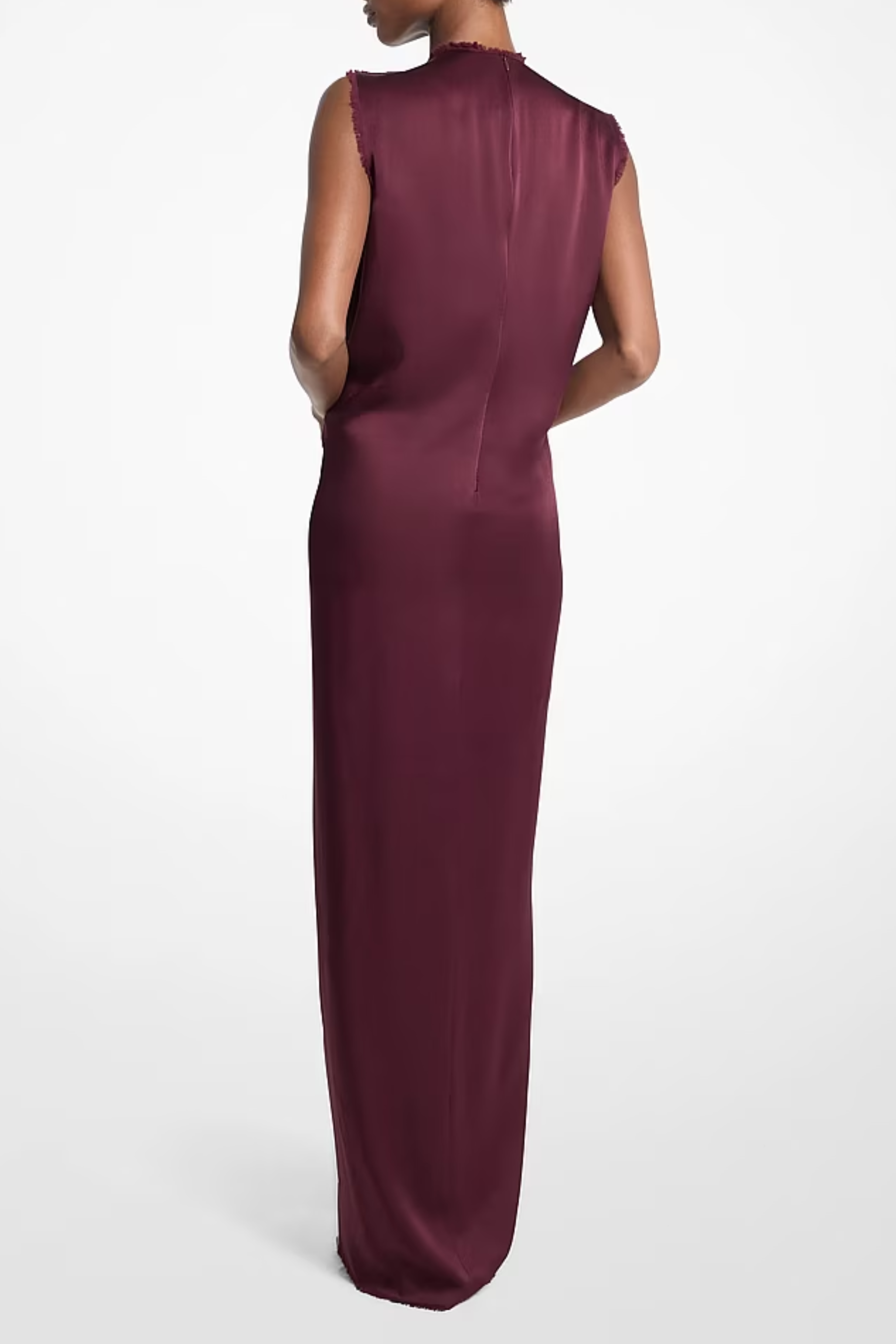 Draped Column Gown