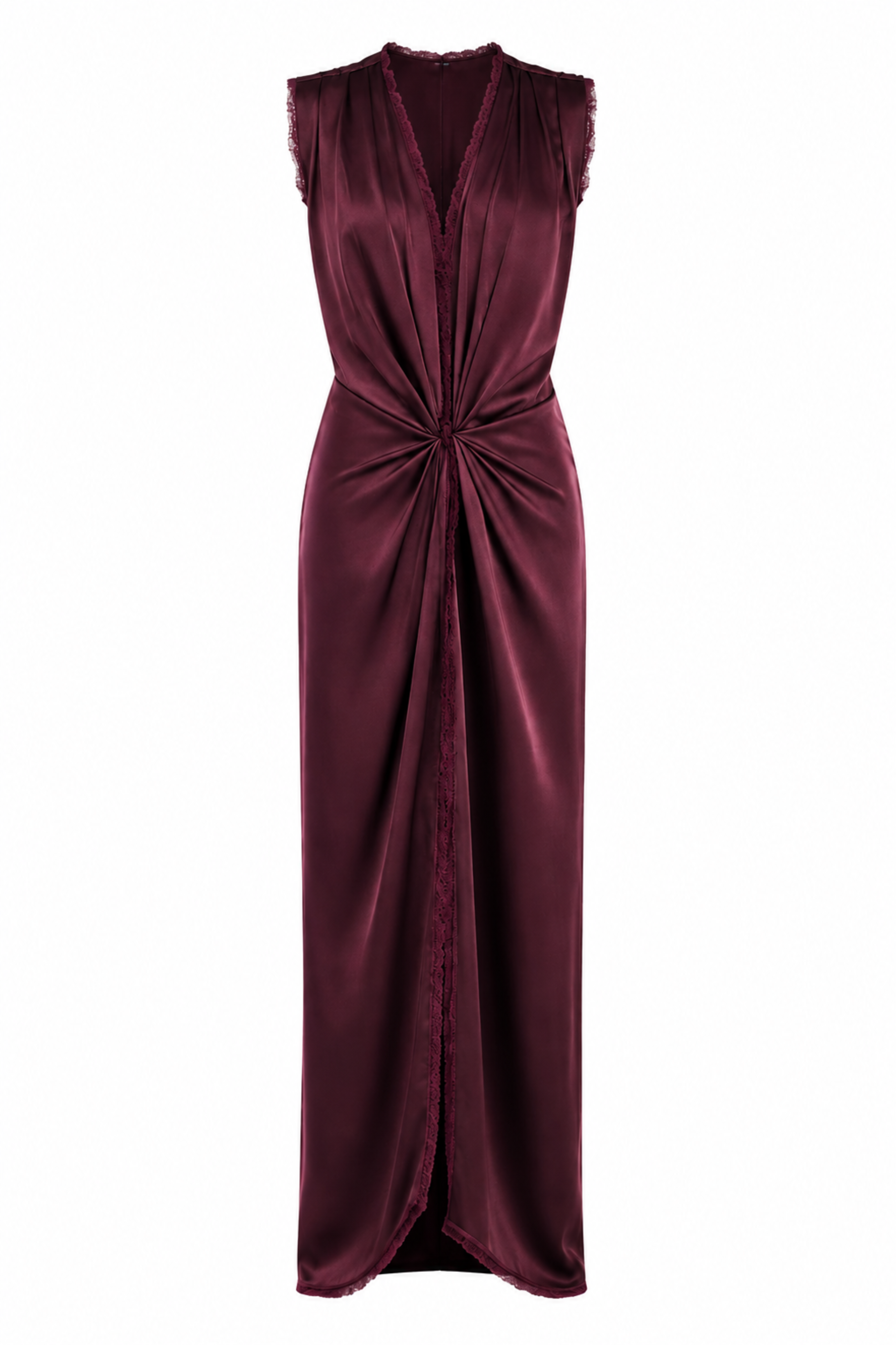 Draped Column Gown
