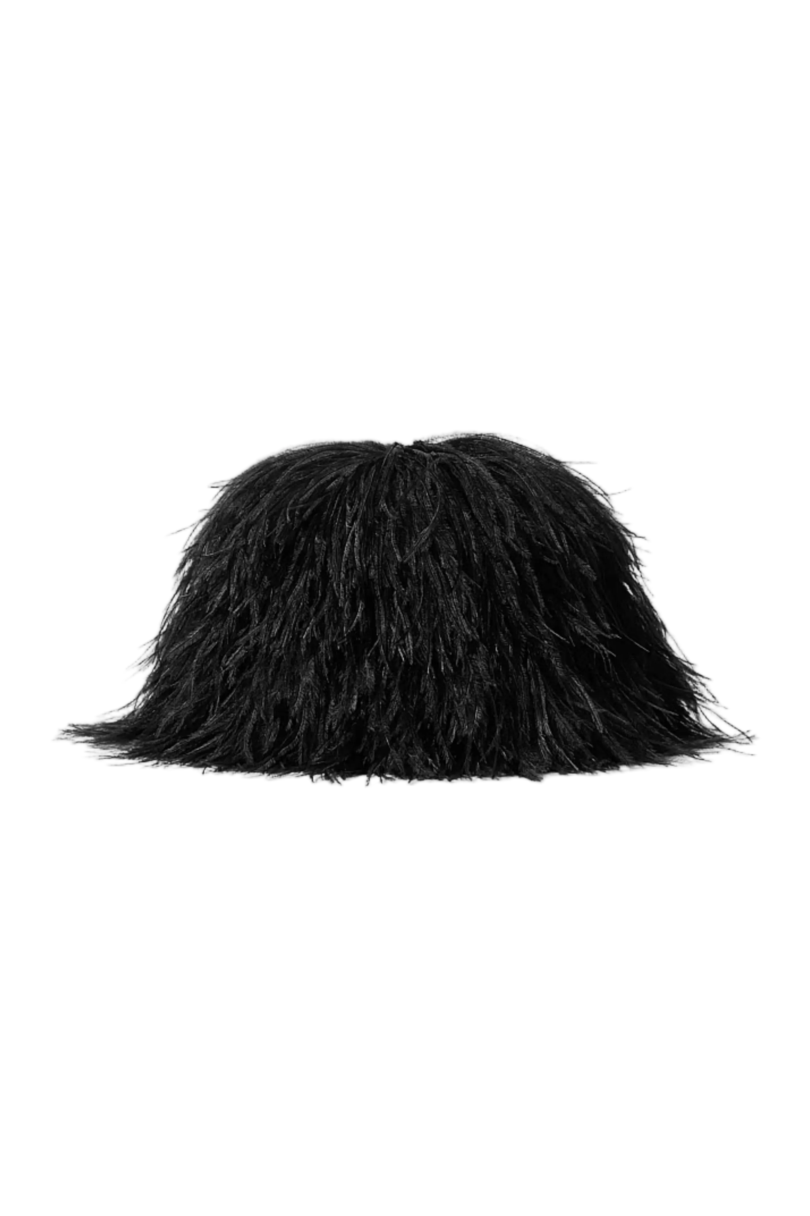 Hand Embroidered Ostrich Plumes Shell
