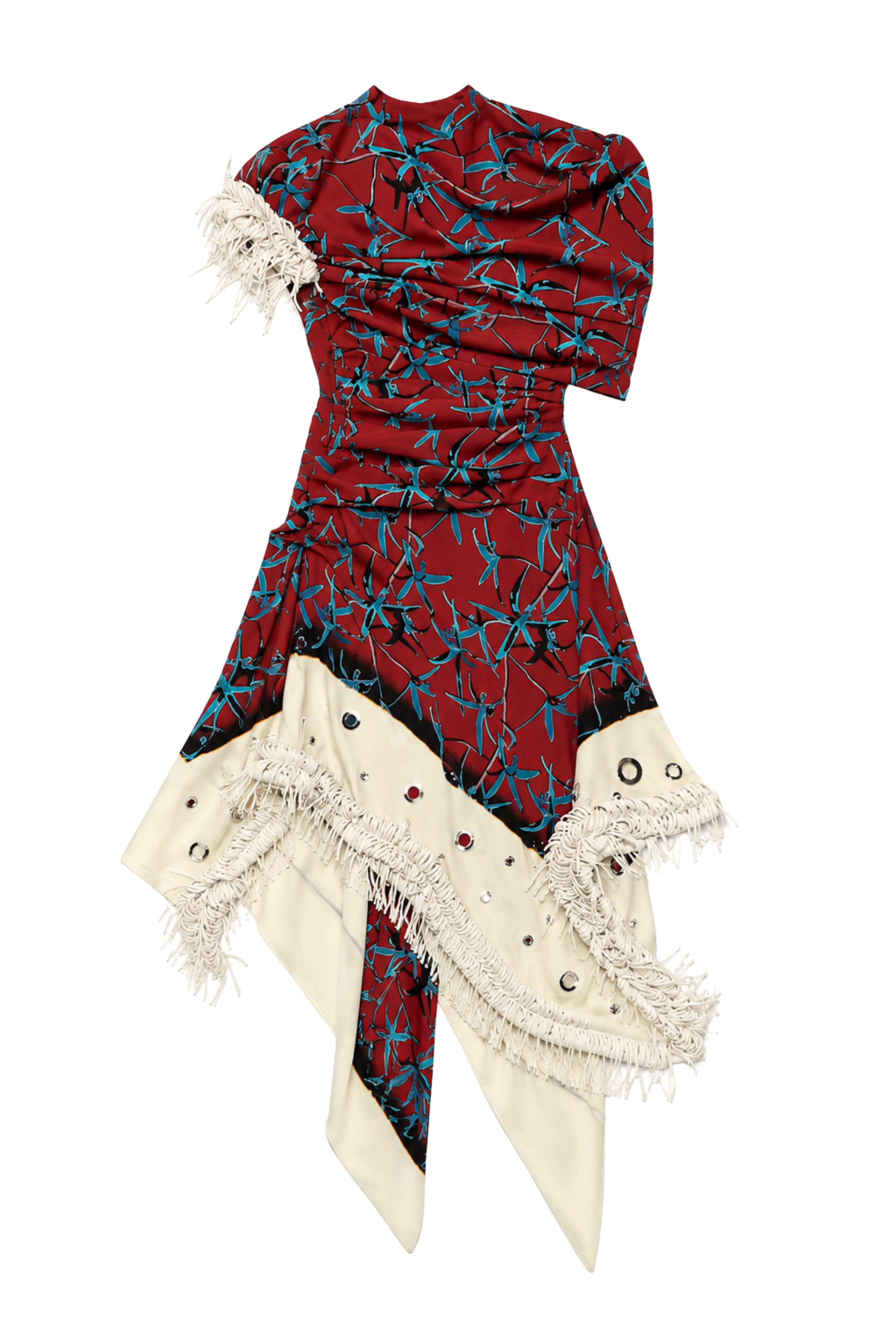 Bodine Dress in Printed Stretch Cady
