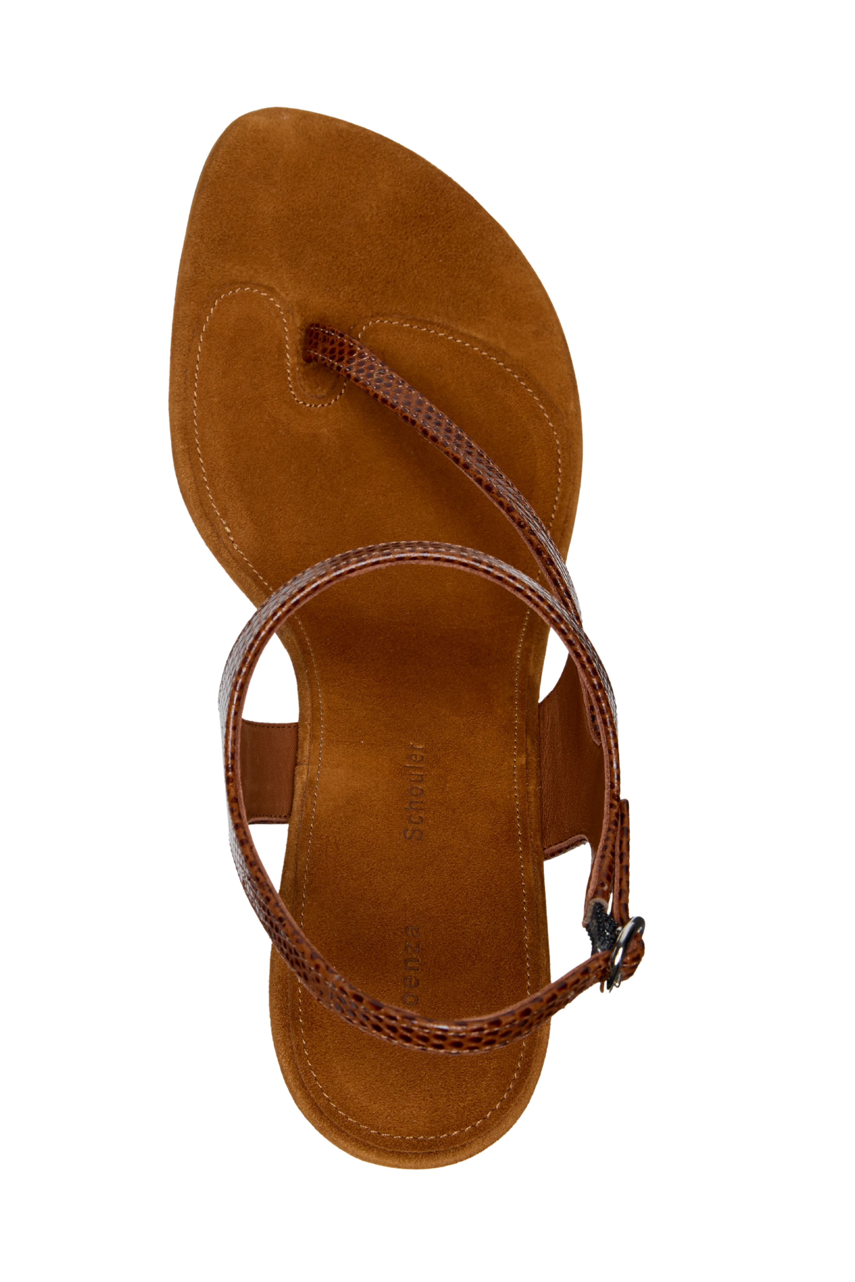 Tee 85 Thong Sandal In Embossed Lizard Combo