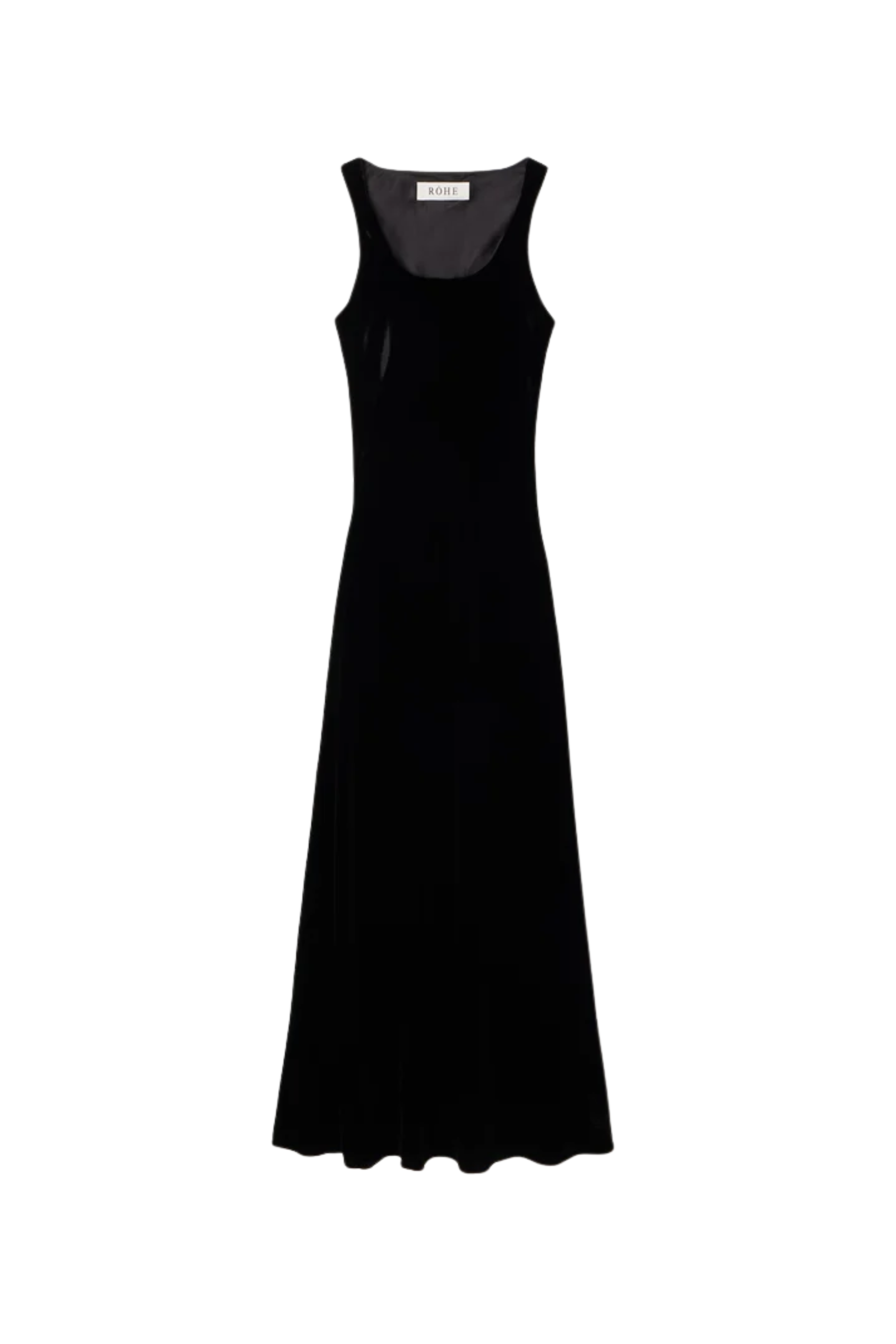 Scoop-Neck Velvet Dress
