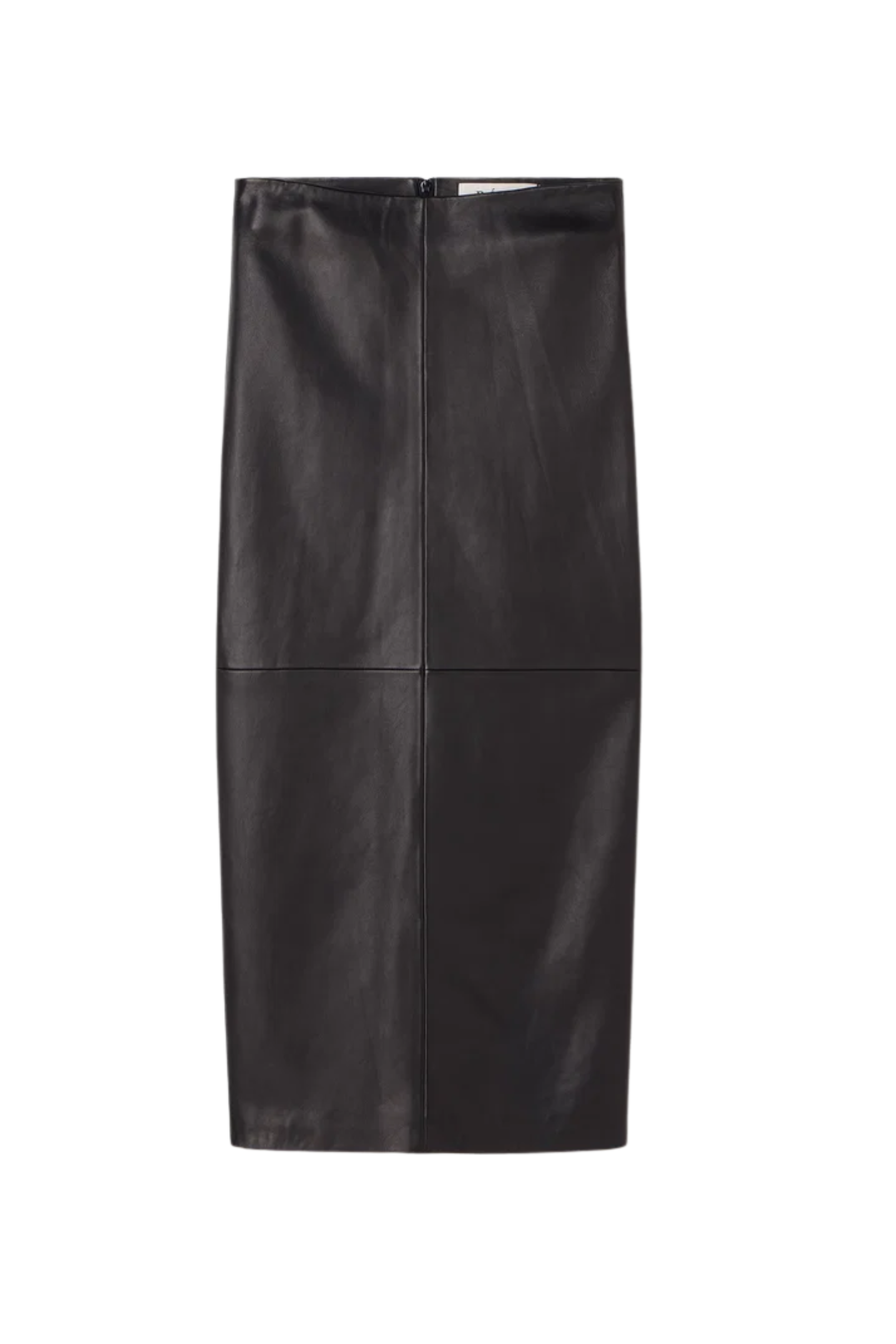 Elongated Leather Skirt