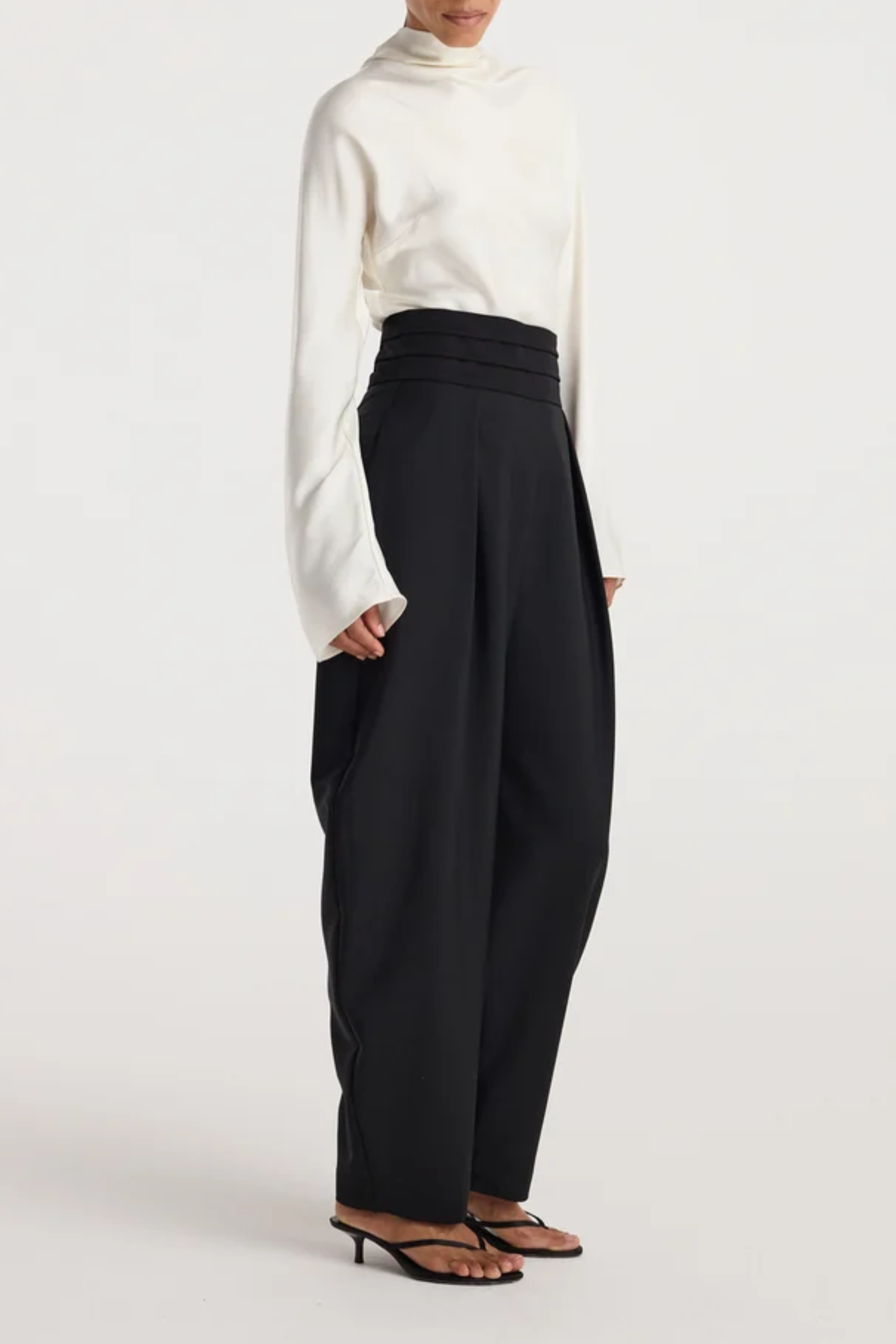 Puck Sculptural Cummerbund Trousers