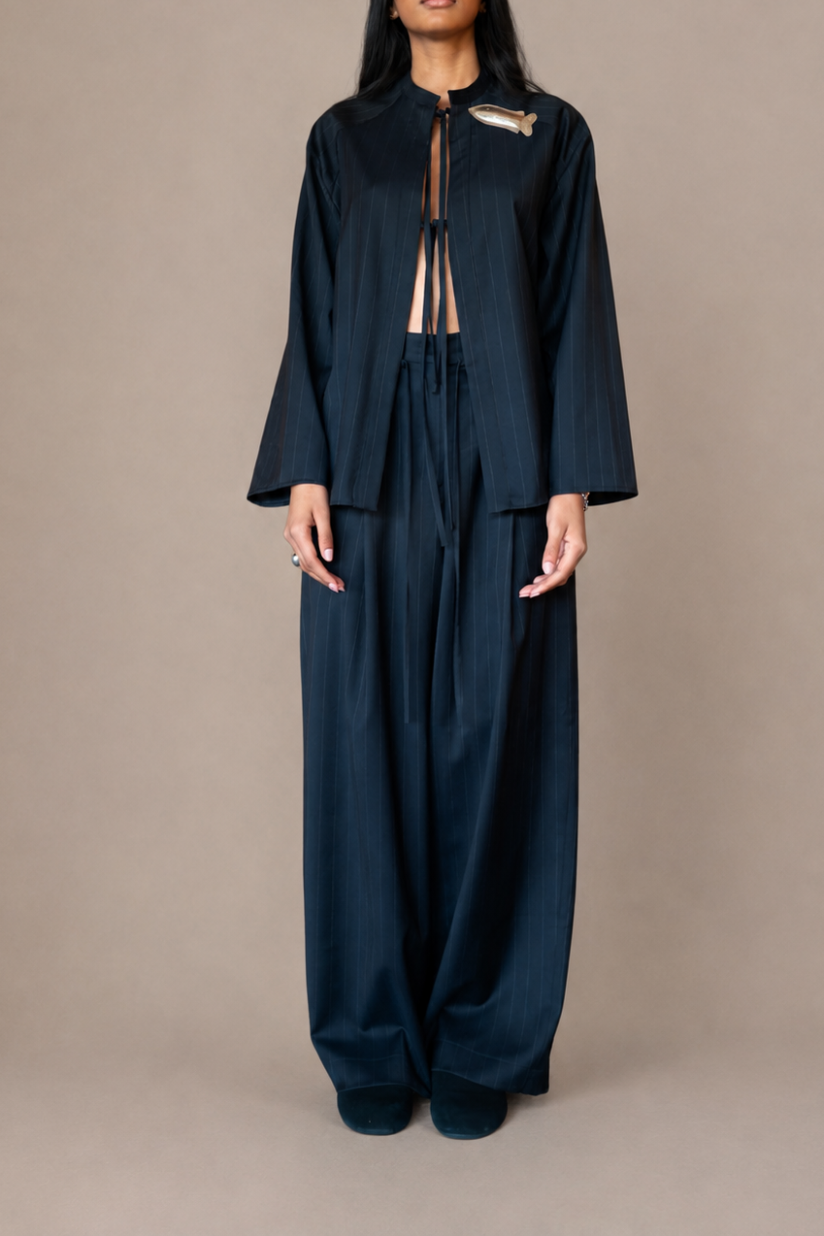 The Pinstripe Tie Tunic