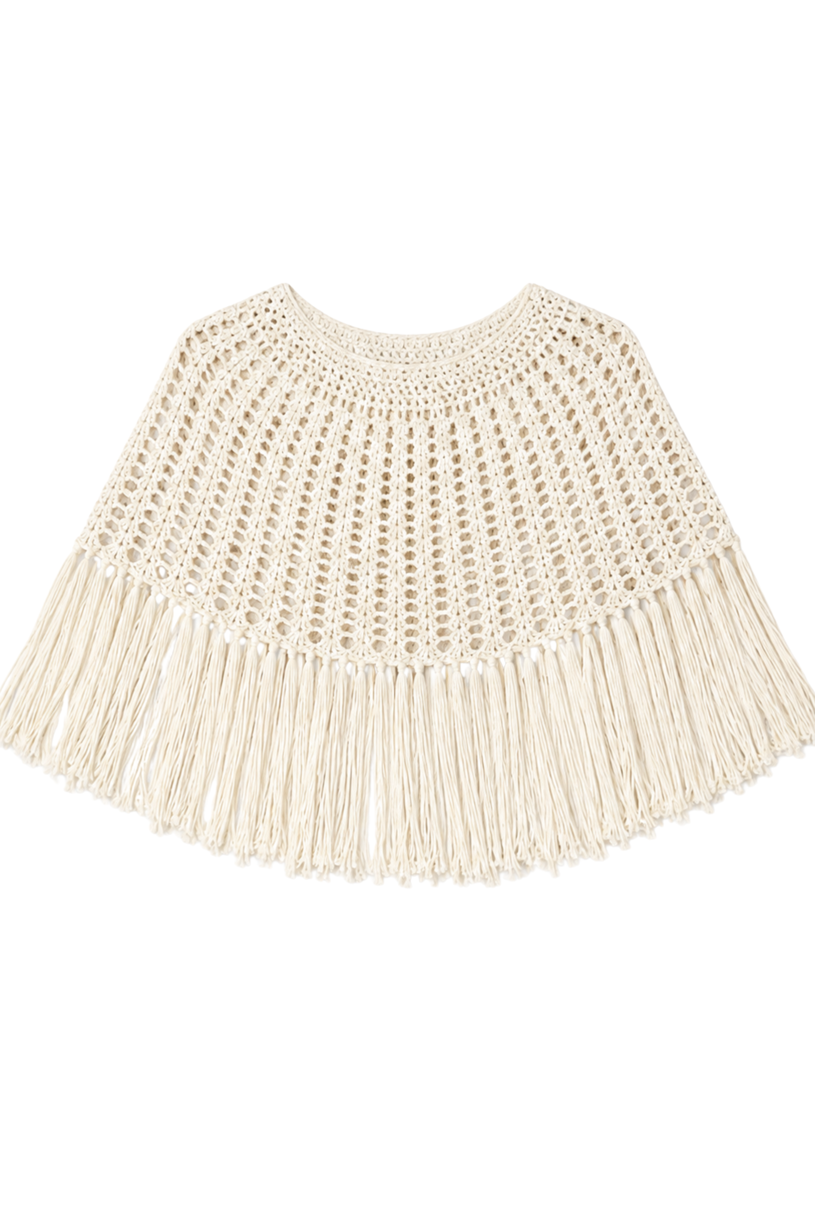 The Fringed Crochet Capelet