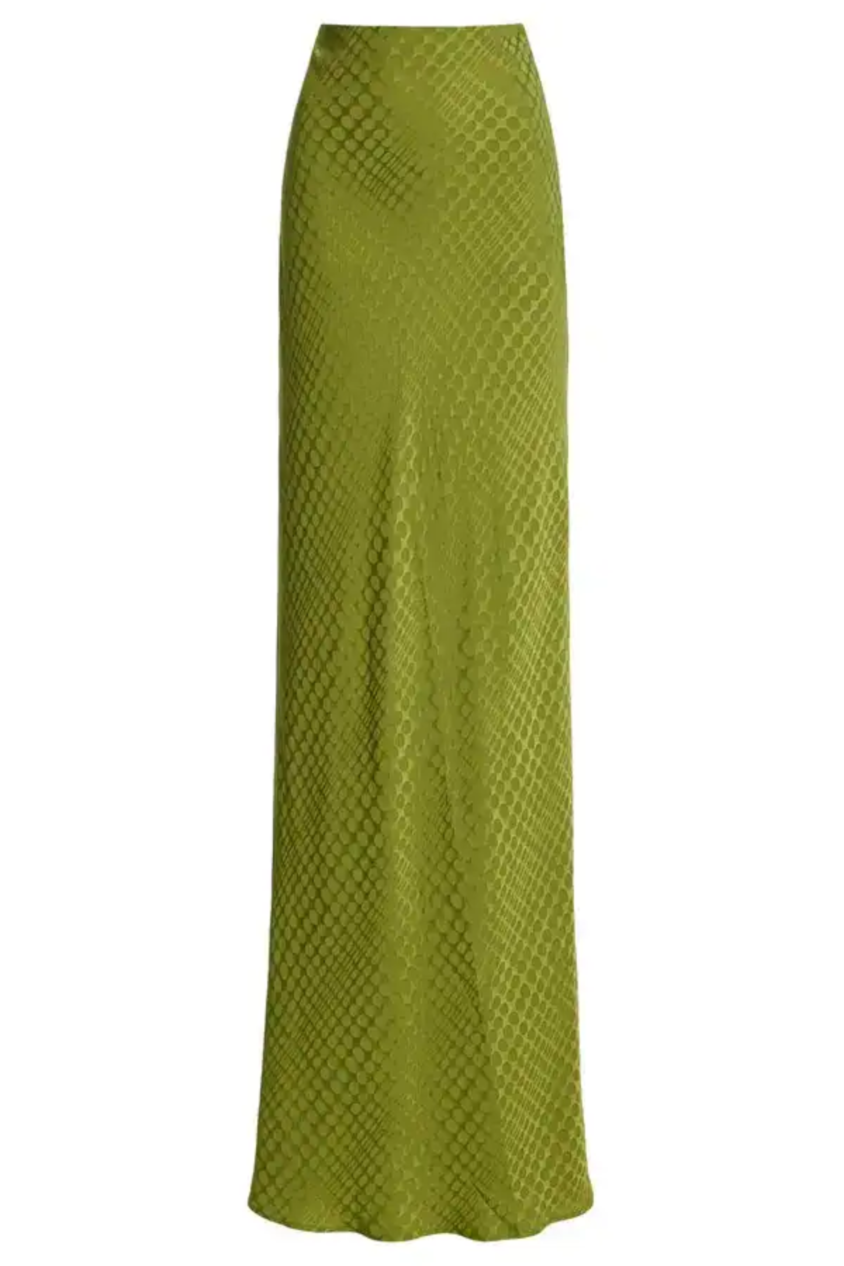Wiggle Dot Jacquard Bias Maxi Skirt