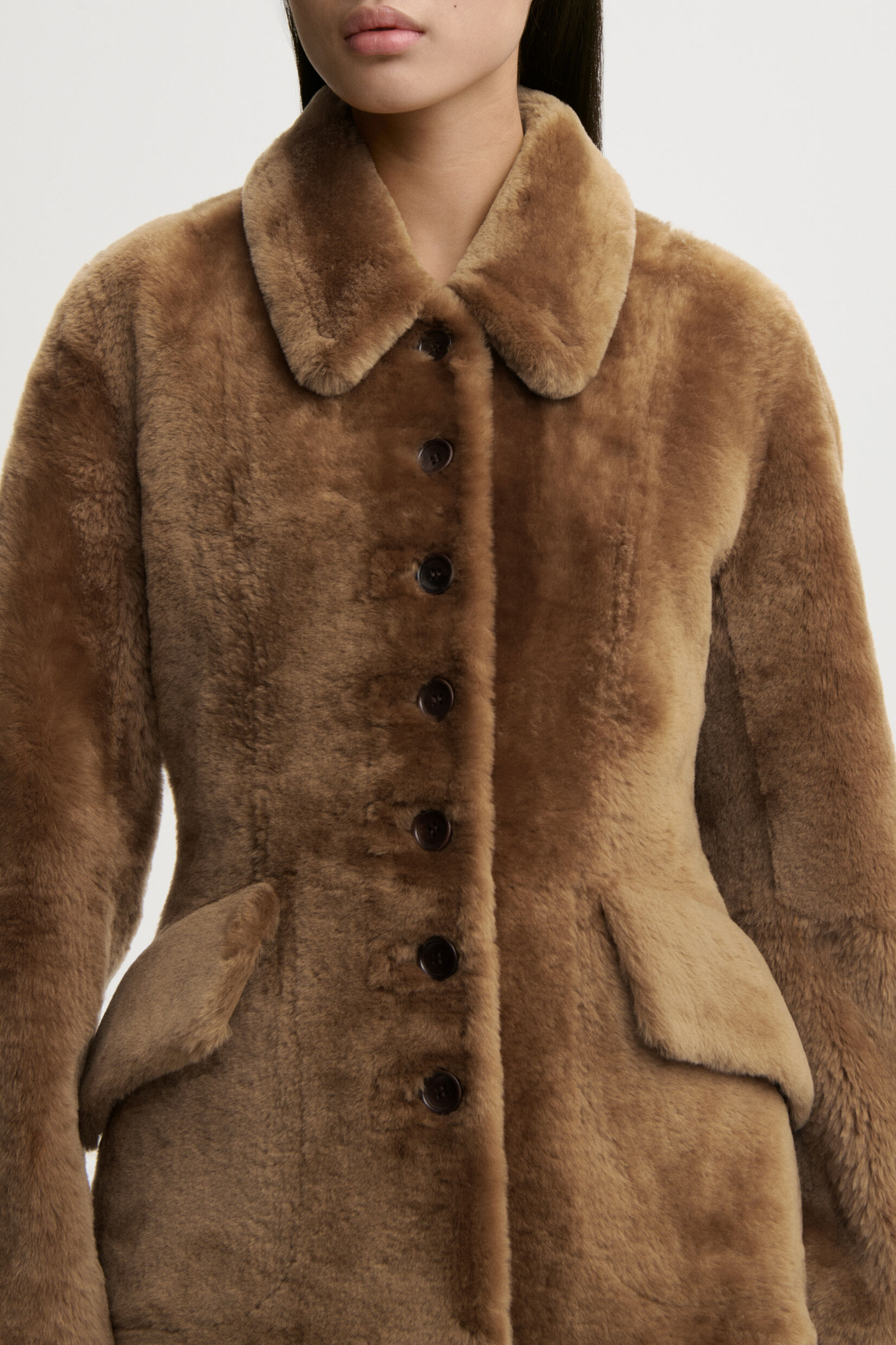 Adeline Shearling Jacket - Toffee