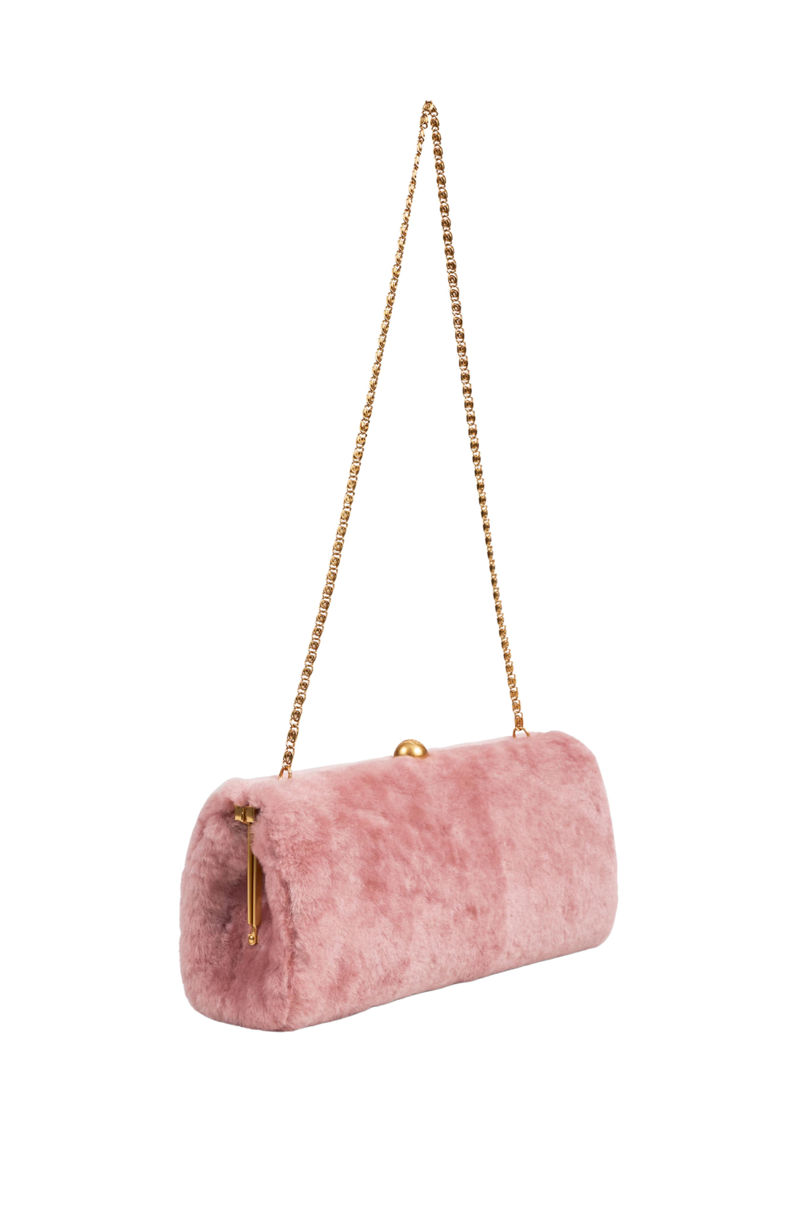 Ellon Shearling Clutch