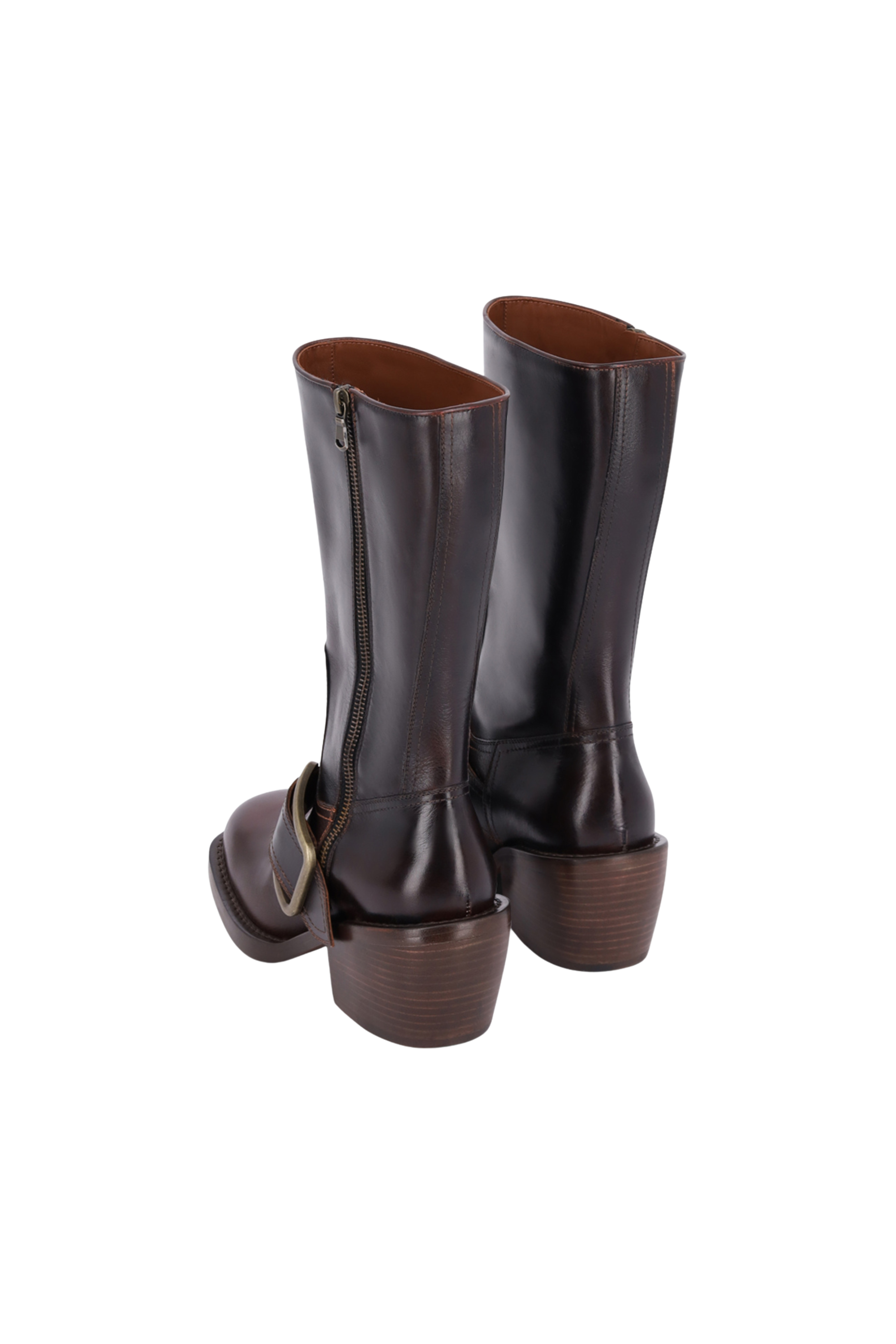Leather Buckle Boot
