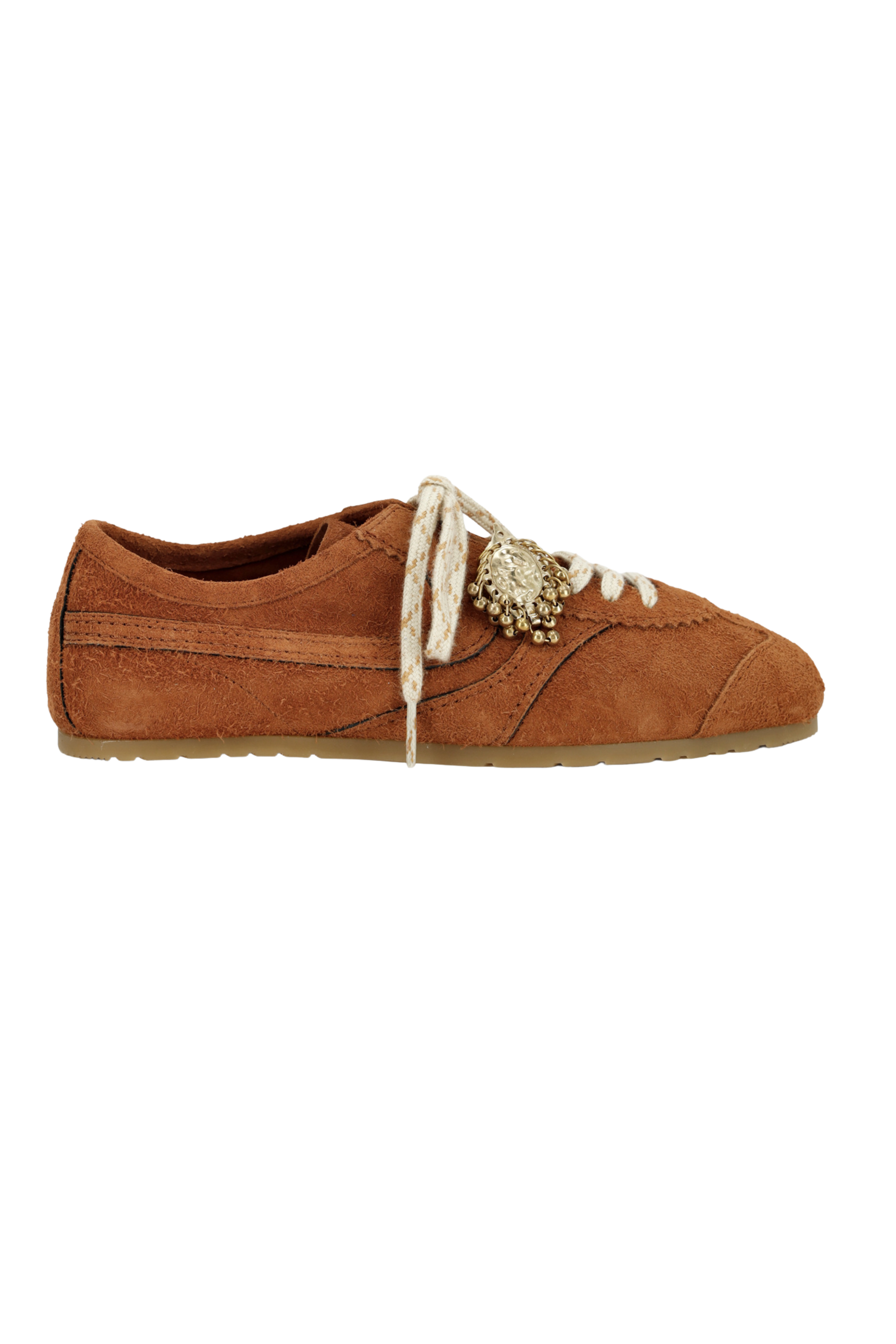 Suede Sneakers in Rust