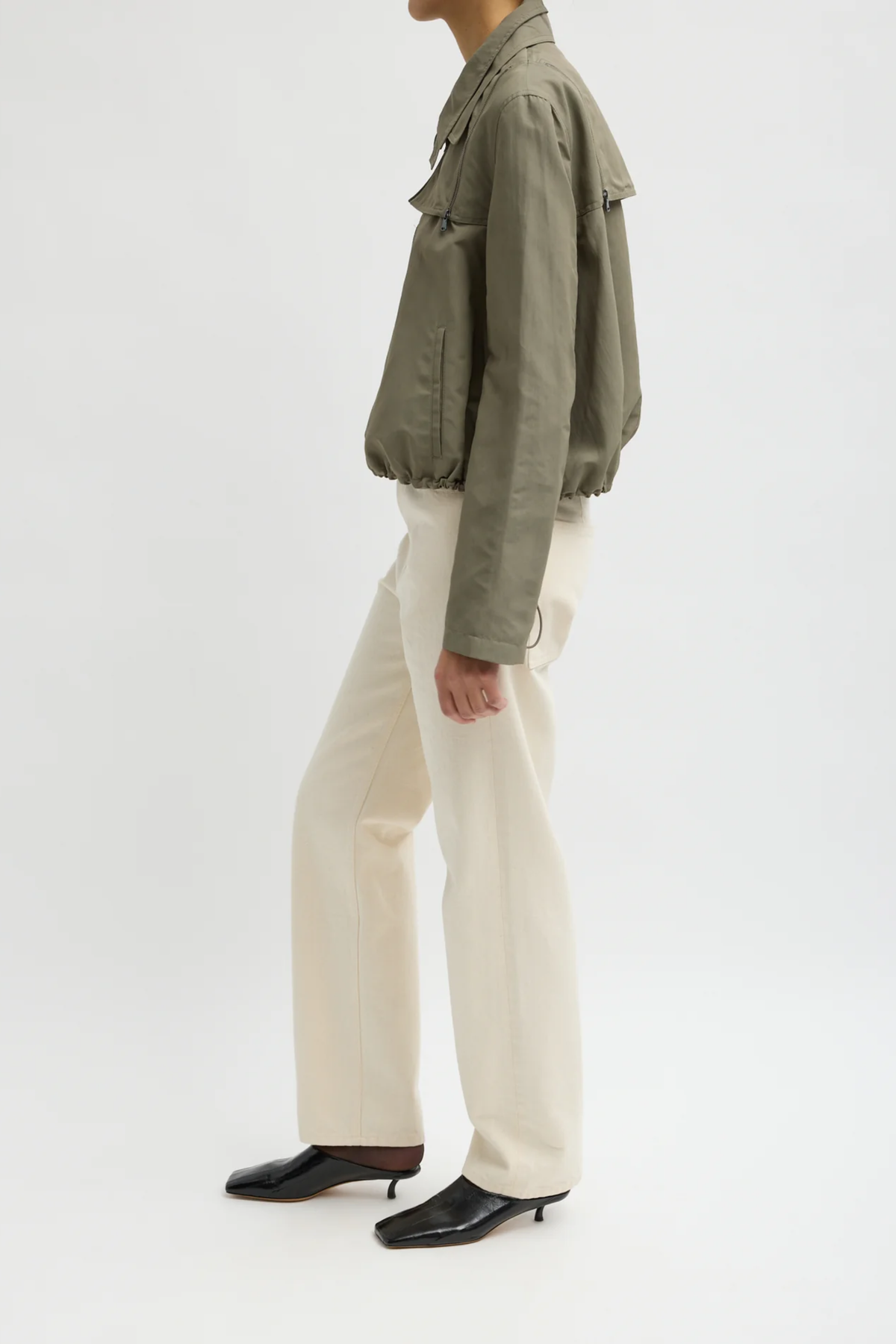 Techy Twill Trapeze Anorak Bomber
