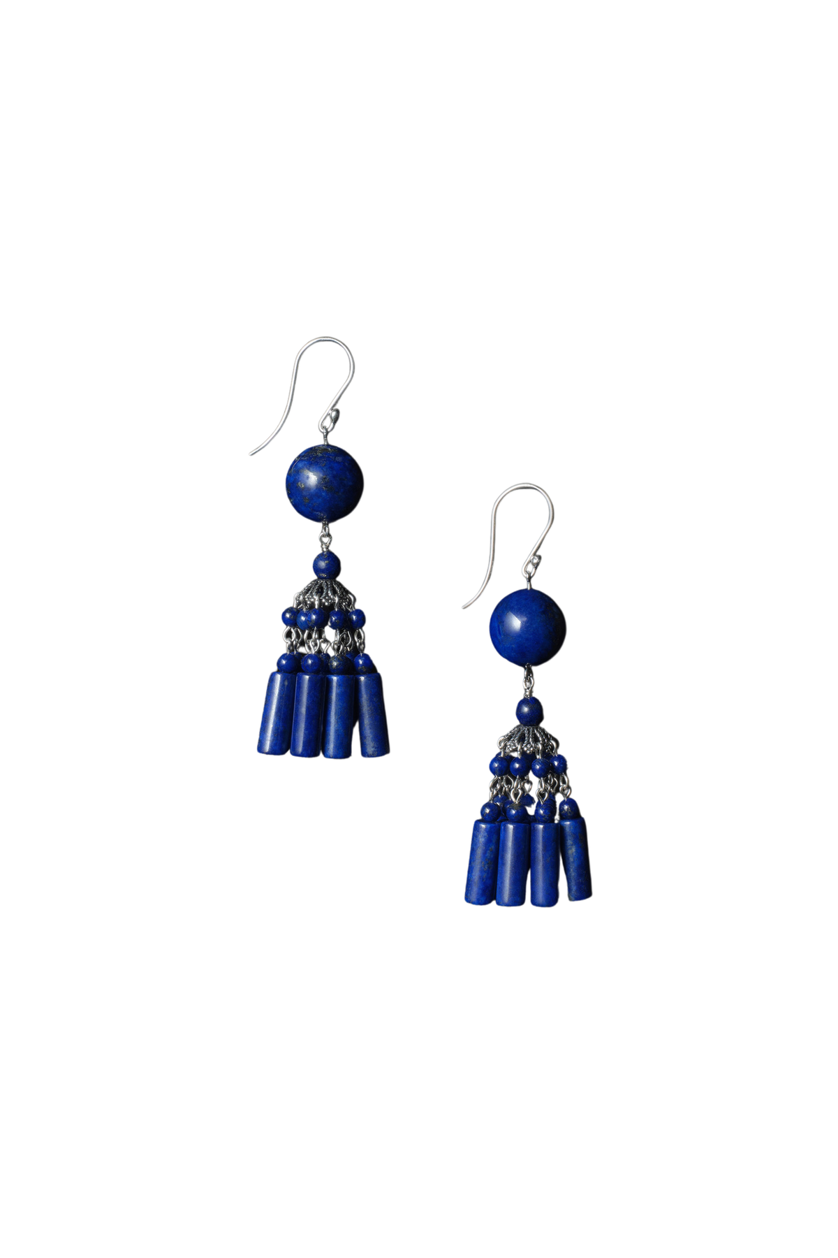 Flamenco Earrings in Lapis
