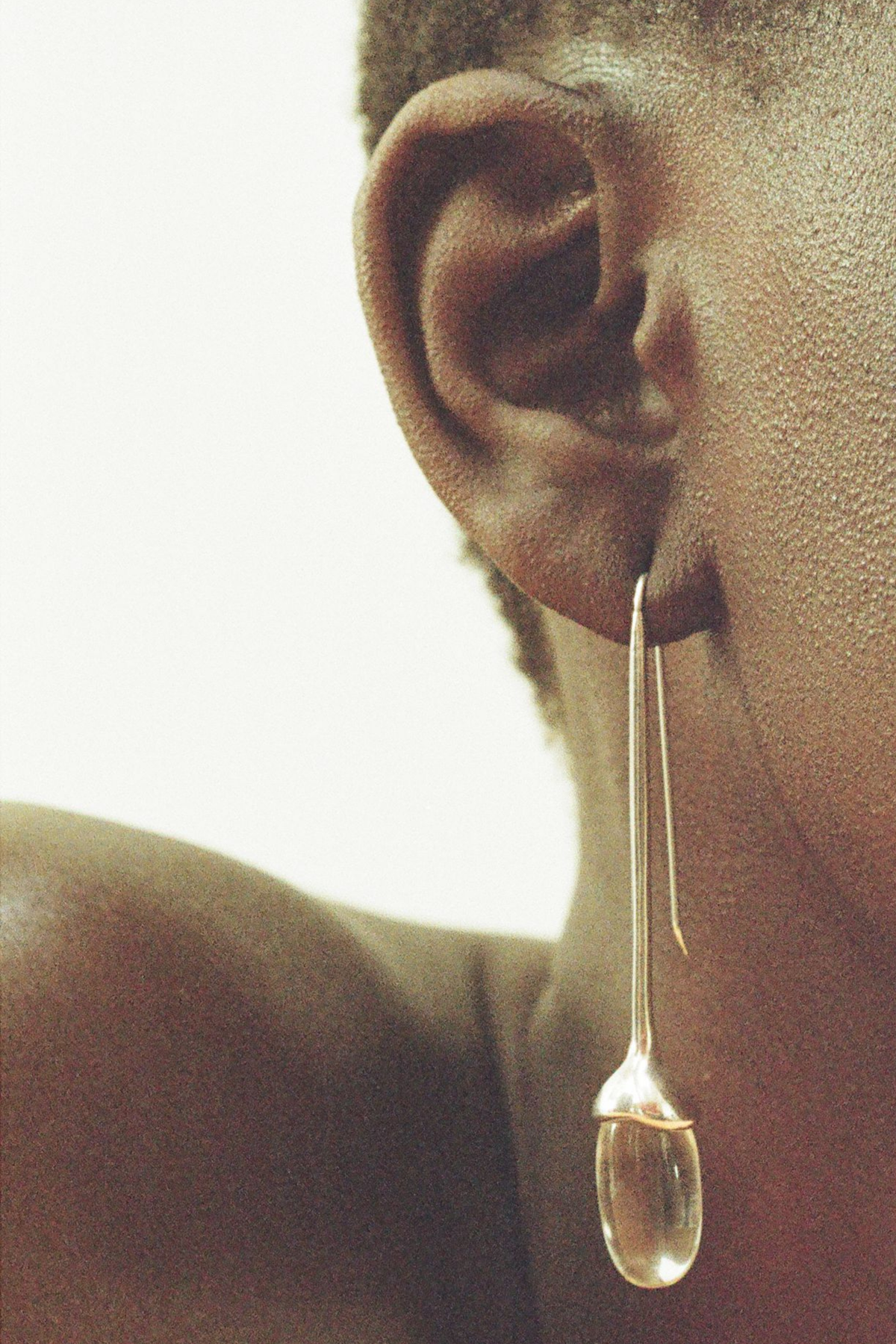 Long Dripping Stone Earrings