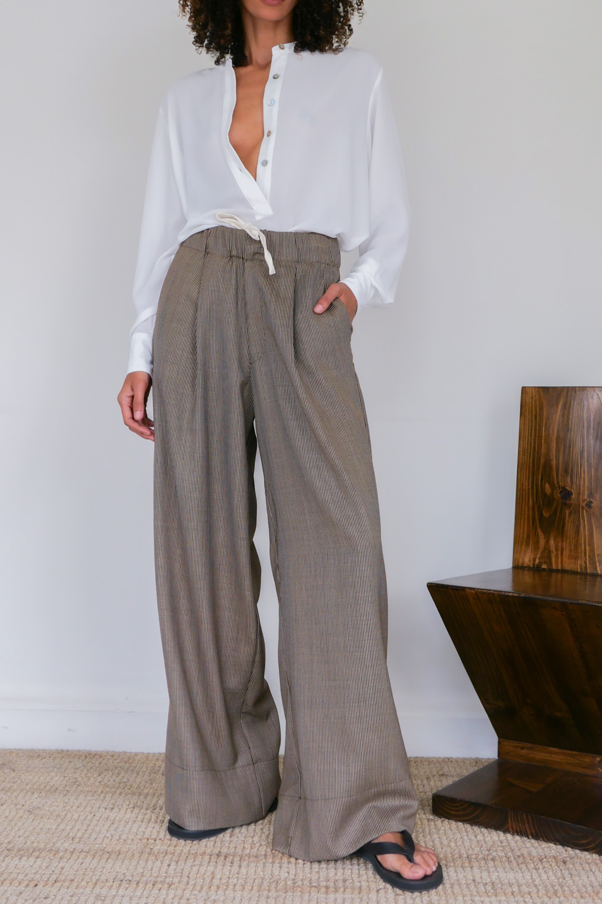 Stripe Boyfriend Trouser