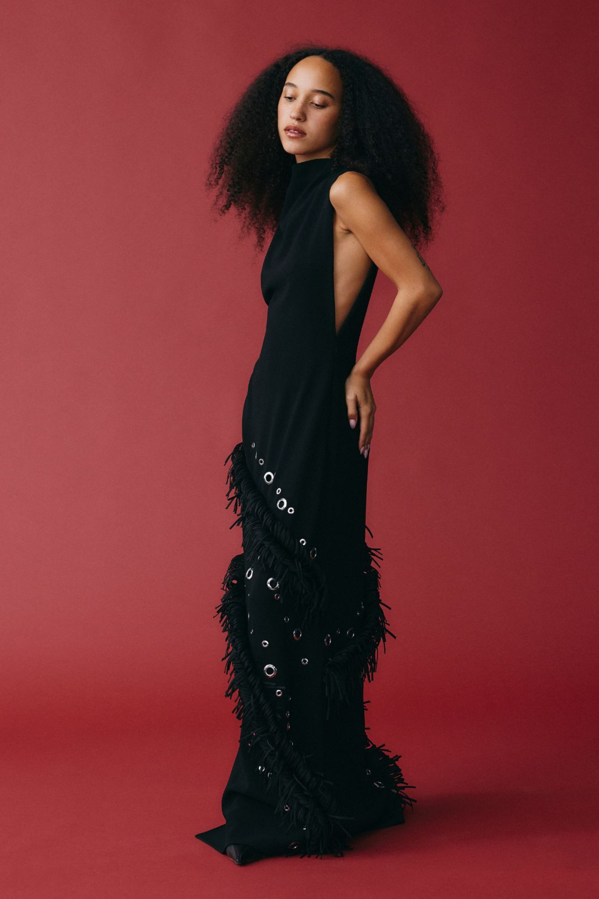 Giovanna Dress in Matte Double Crepe