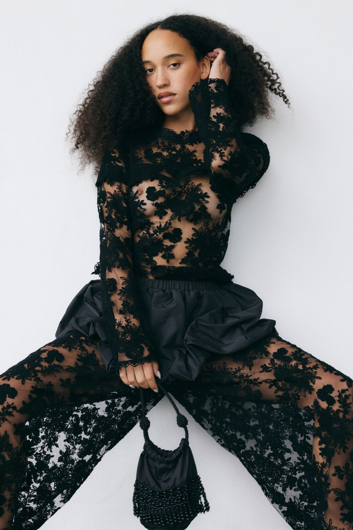 Kirra Lace Pants W/ Bubble Skirt