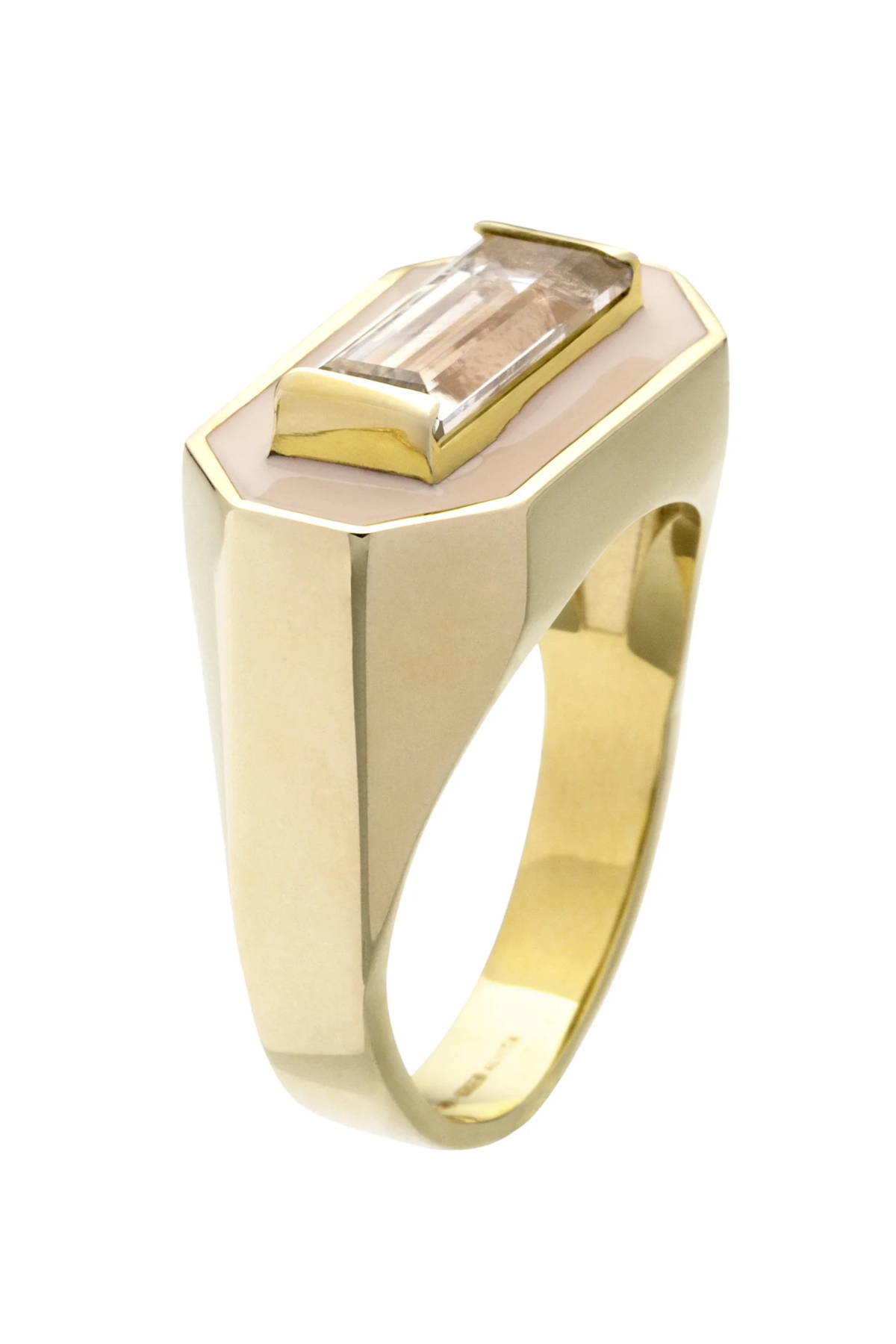 Deco Maxi Baguette Ring - Panna