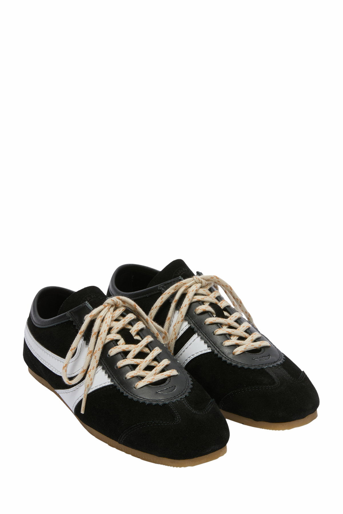 Suede Sneakers - Black/White