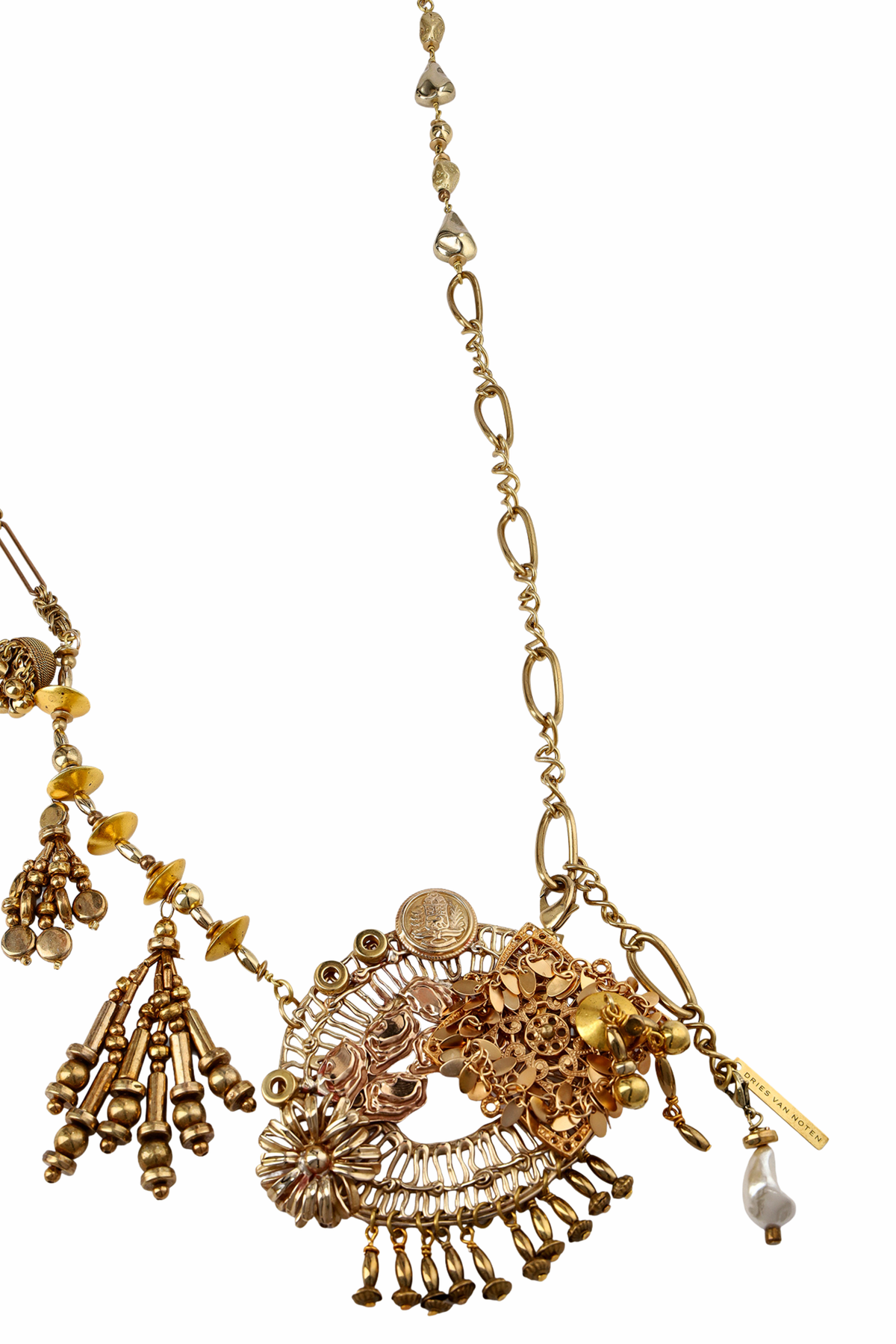 Long Brass Necklace