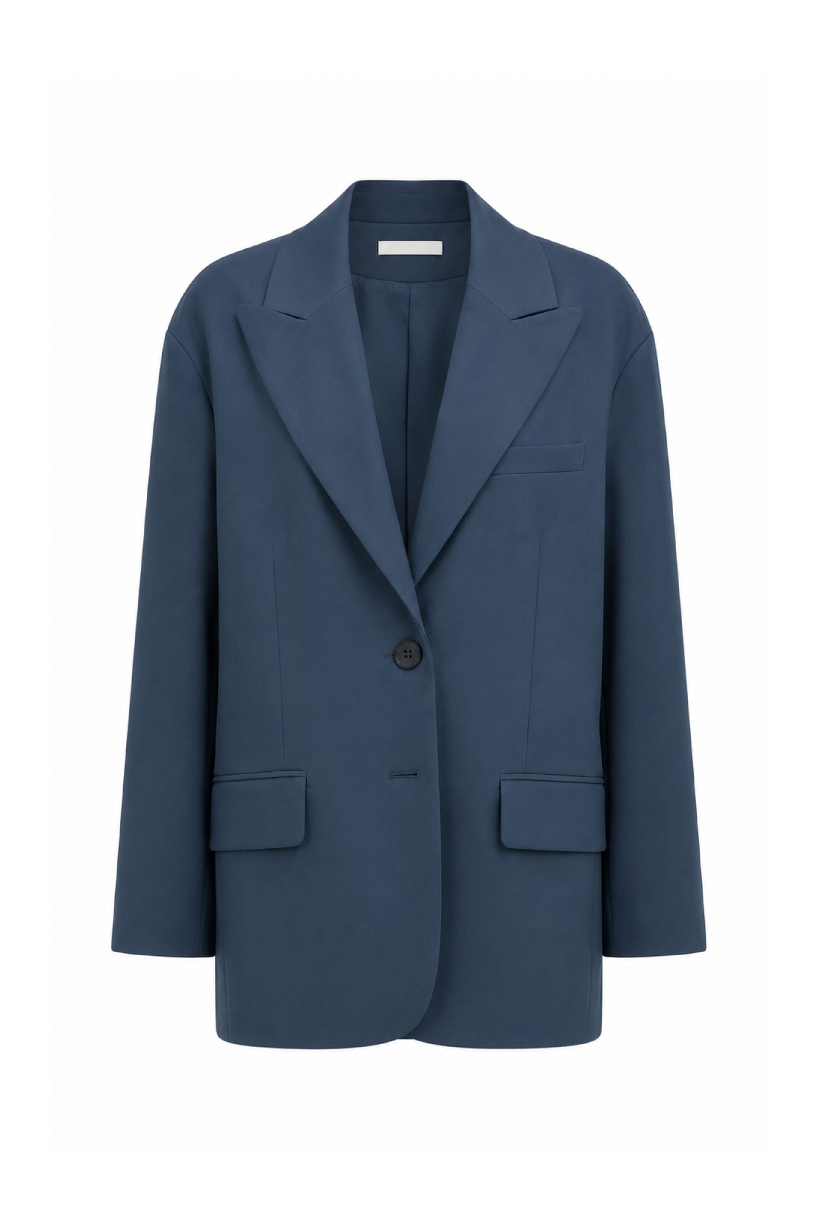Tropical Wool Liam Blazer - Blue Fog