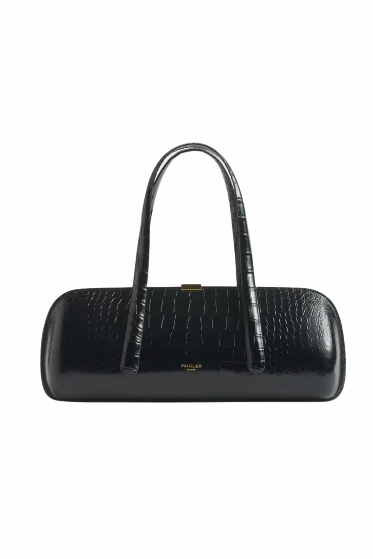 Leather Shoulder Bag - Black