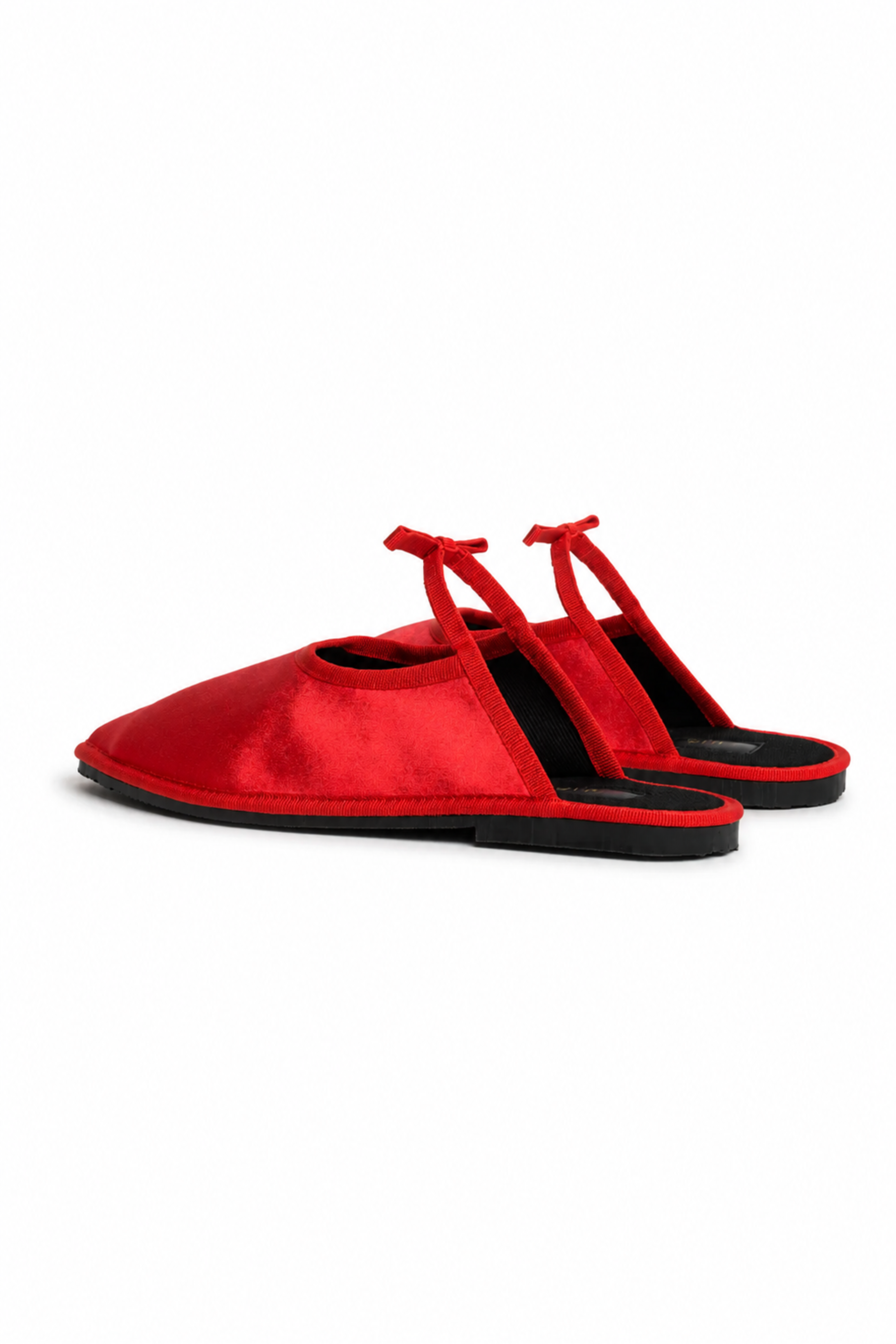 Maria de La Orden 3 Satin Flat - Red