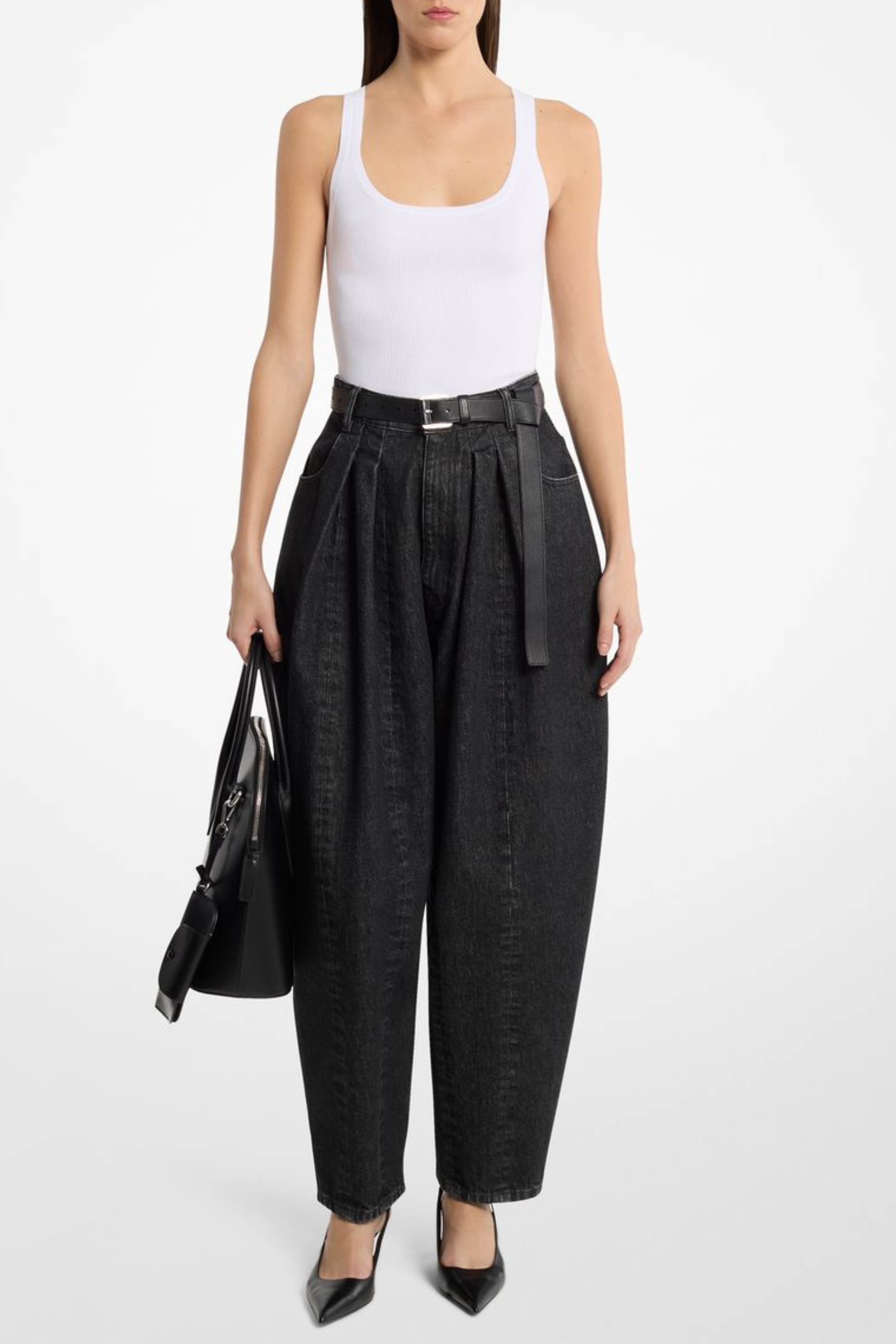 Courtney Barrel Pleated Jean