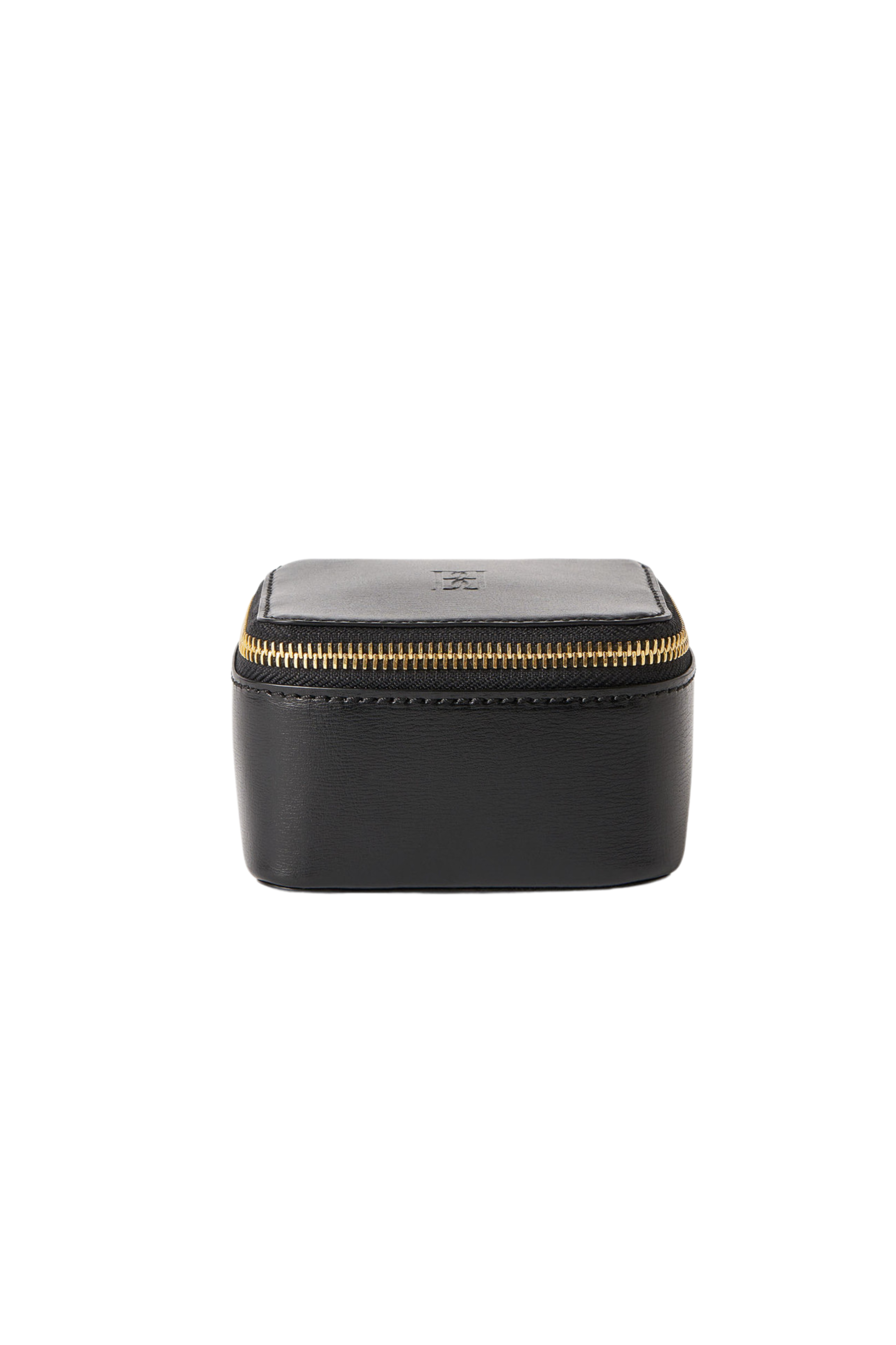 BY MALENE BIRGER Aya Small Black Leather Jewelry Case