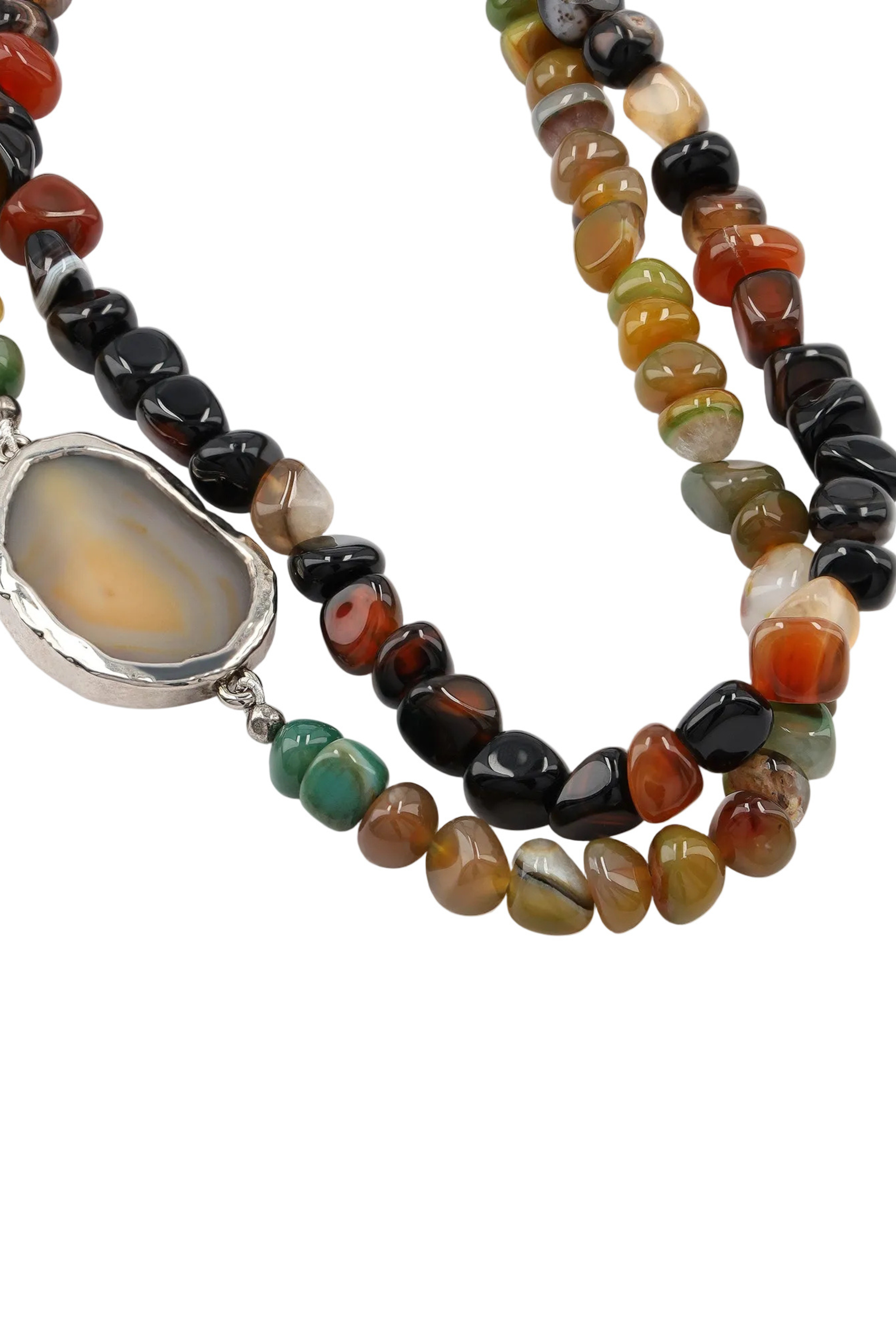 Beaded Stone Necklace