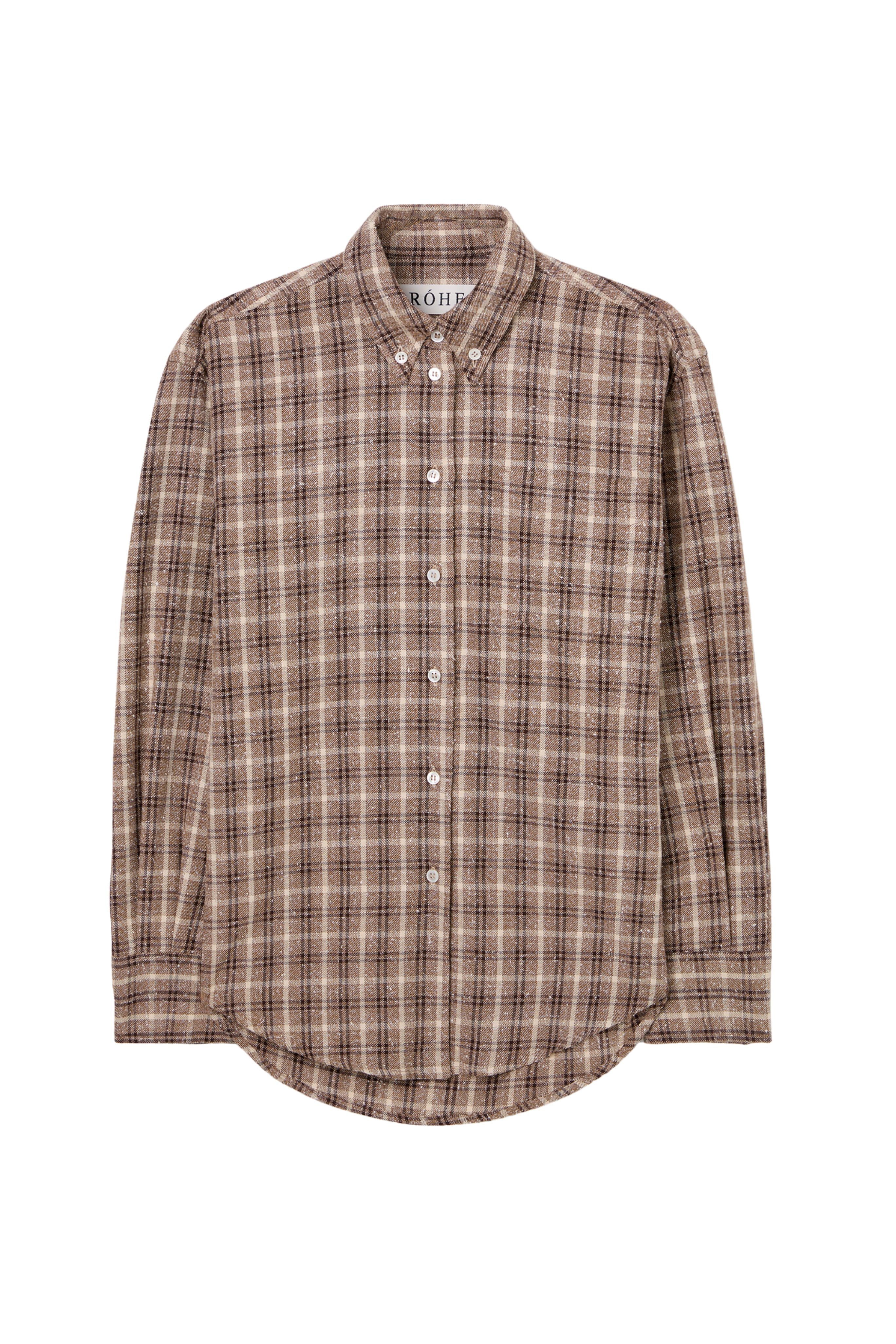 Oxford bouclé check shirt