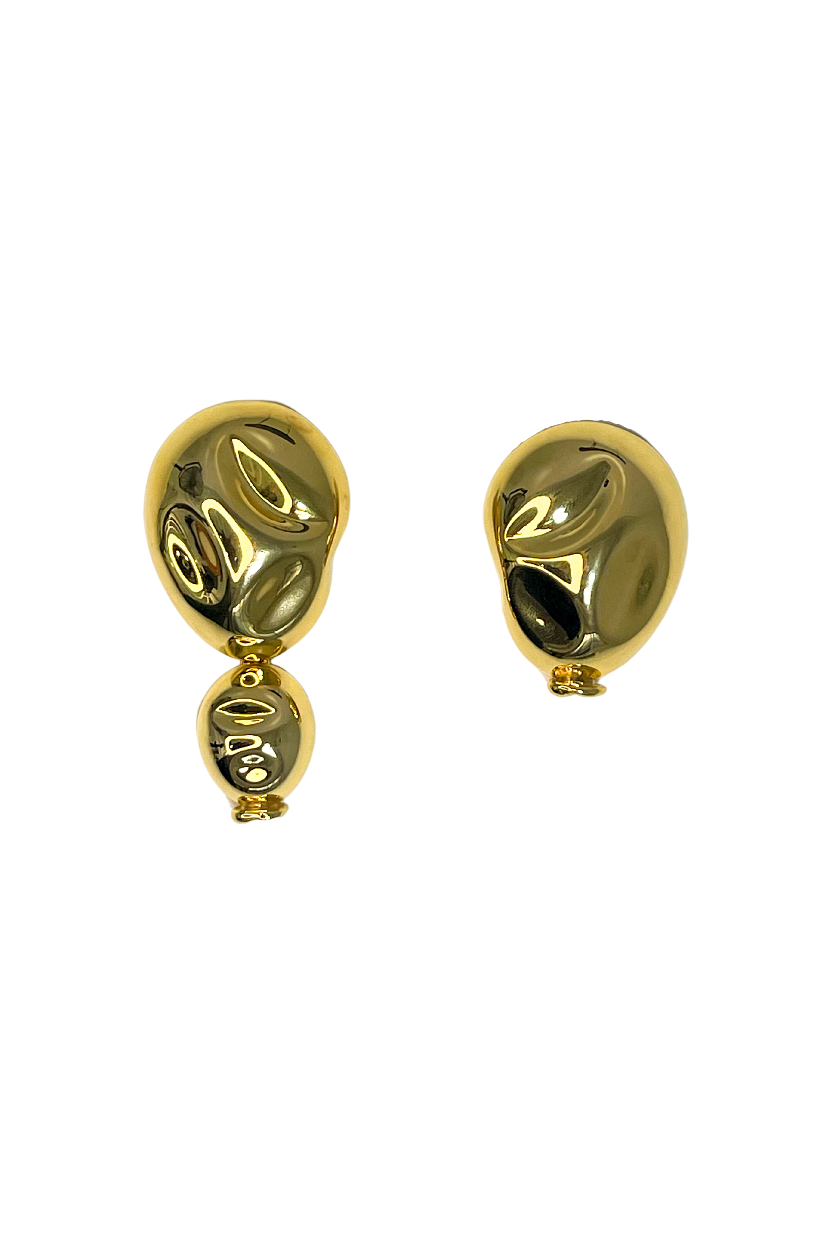 SORDO Exclusive Asymmetric Oriente Earrings in Gold