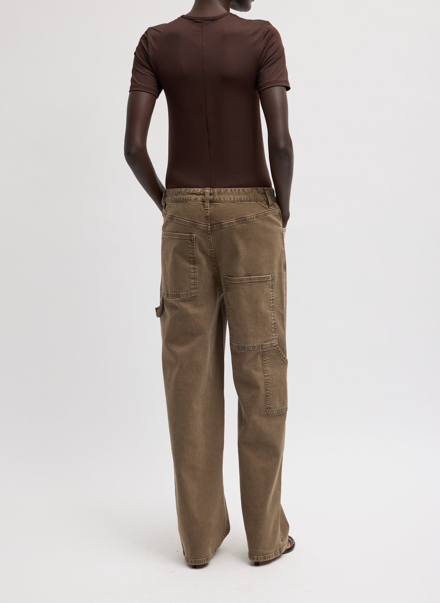 GARMENT WASH STRETCH TWILL SLOUCHY CARPENTER JEAN