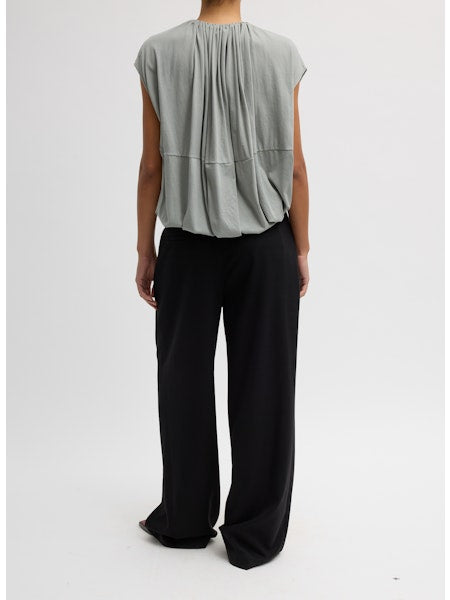 Tshirt Program Shirred Neck Circular Top