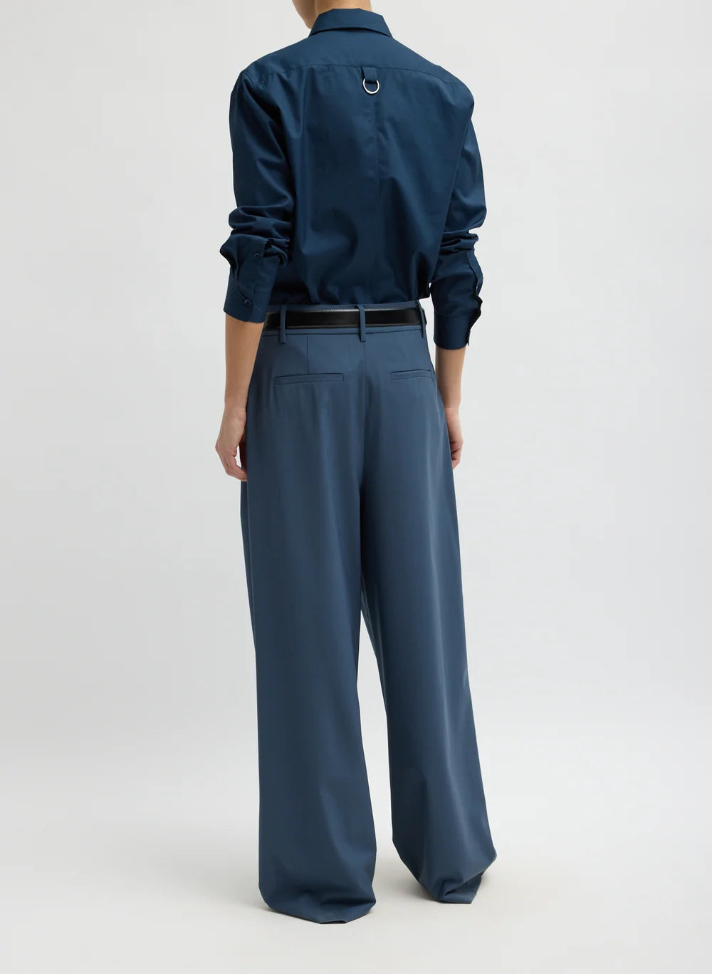 Tropical Wool Stella Pant - Blue Fog