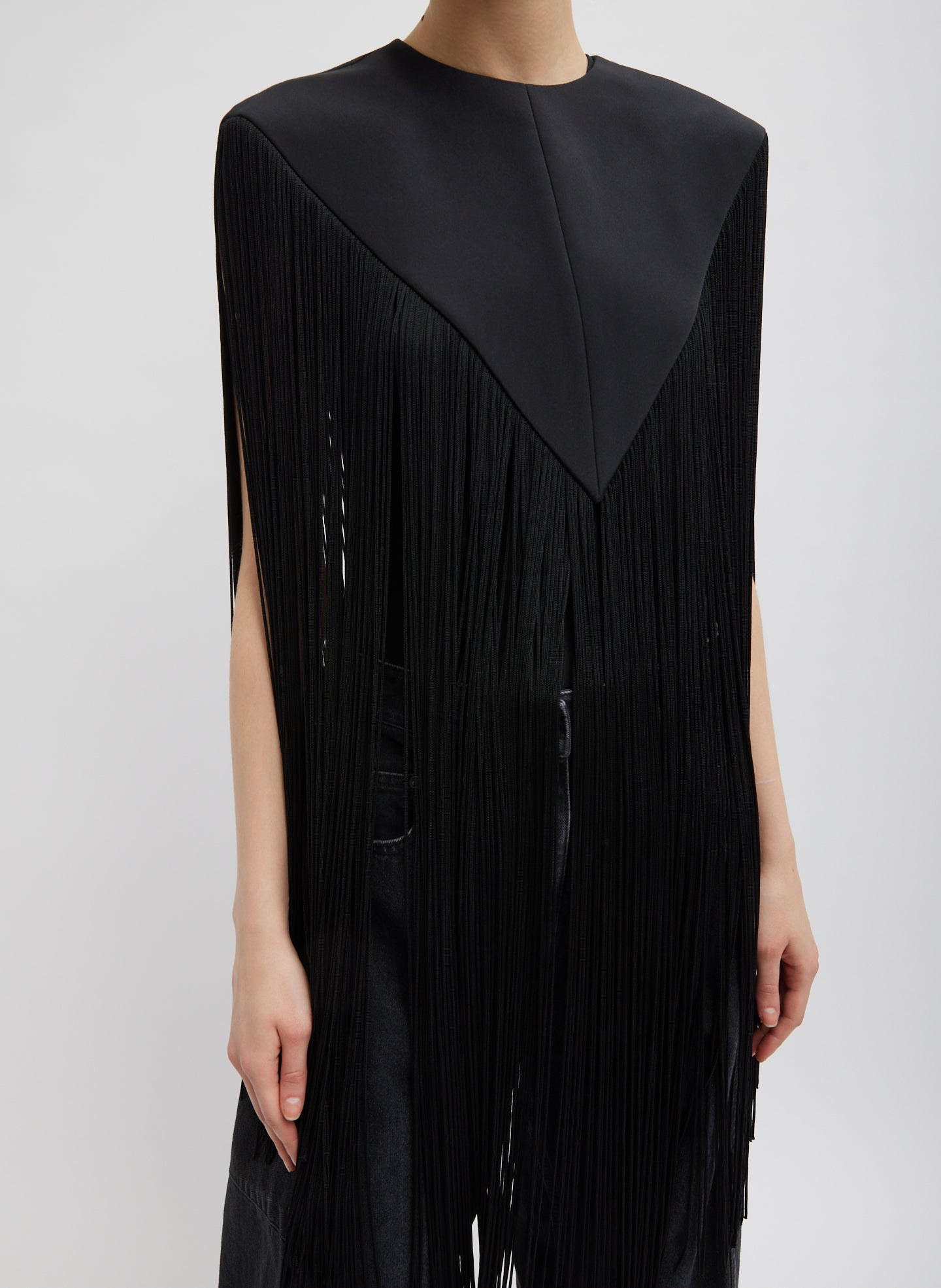 4 PLY SILK FRINGE CAPE