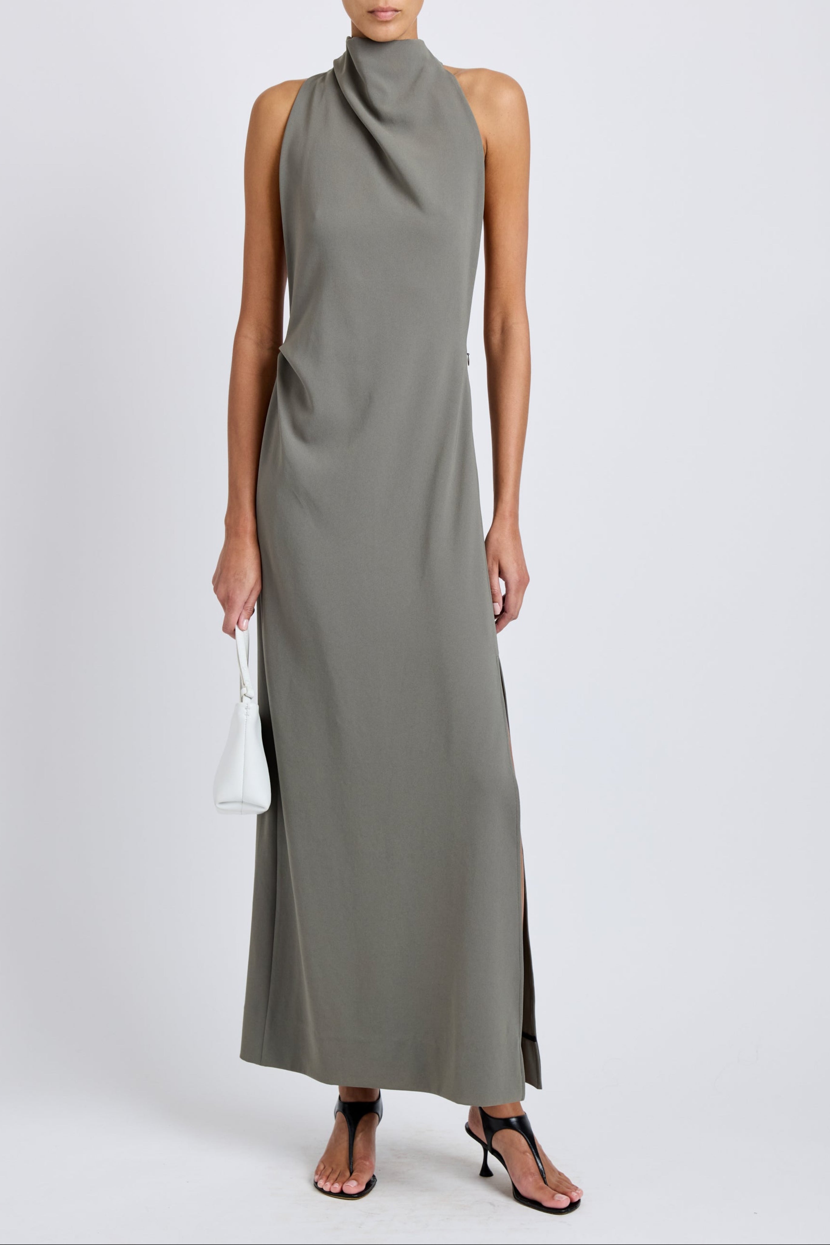 Selena Dress in Matte Double Crepe