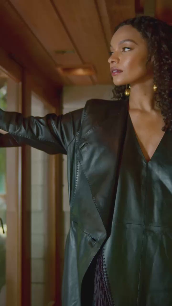 by MALENE BIRGER Sirrena Leather Coat